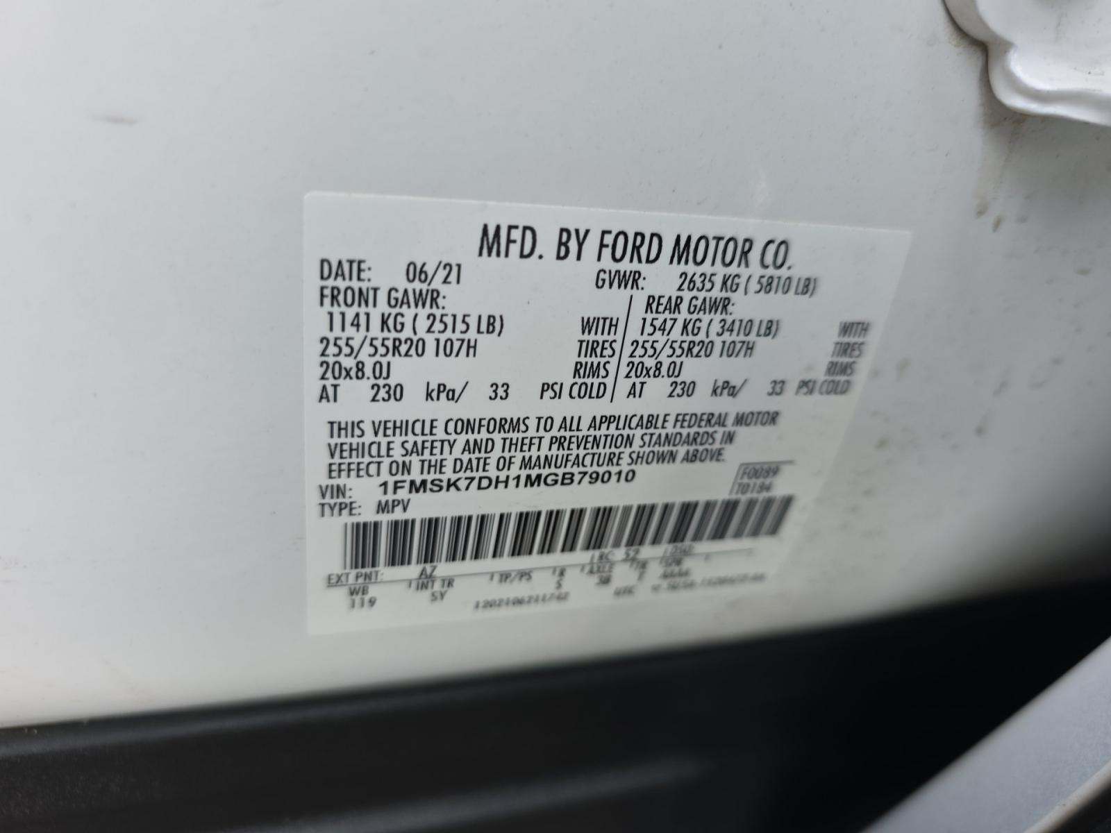 2021 Ford Explorer XLT RWD