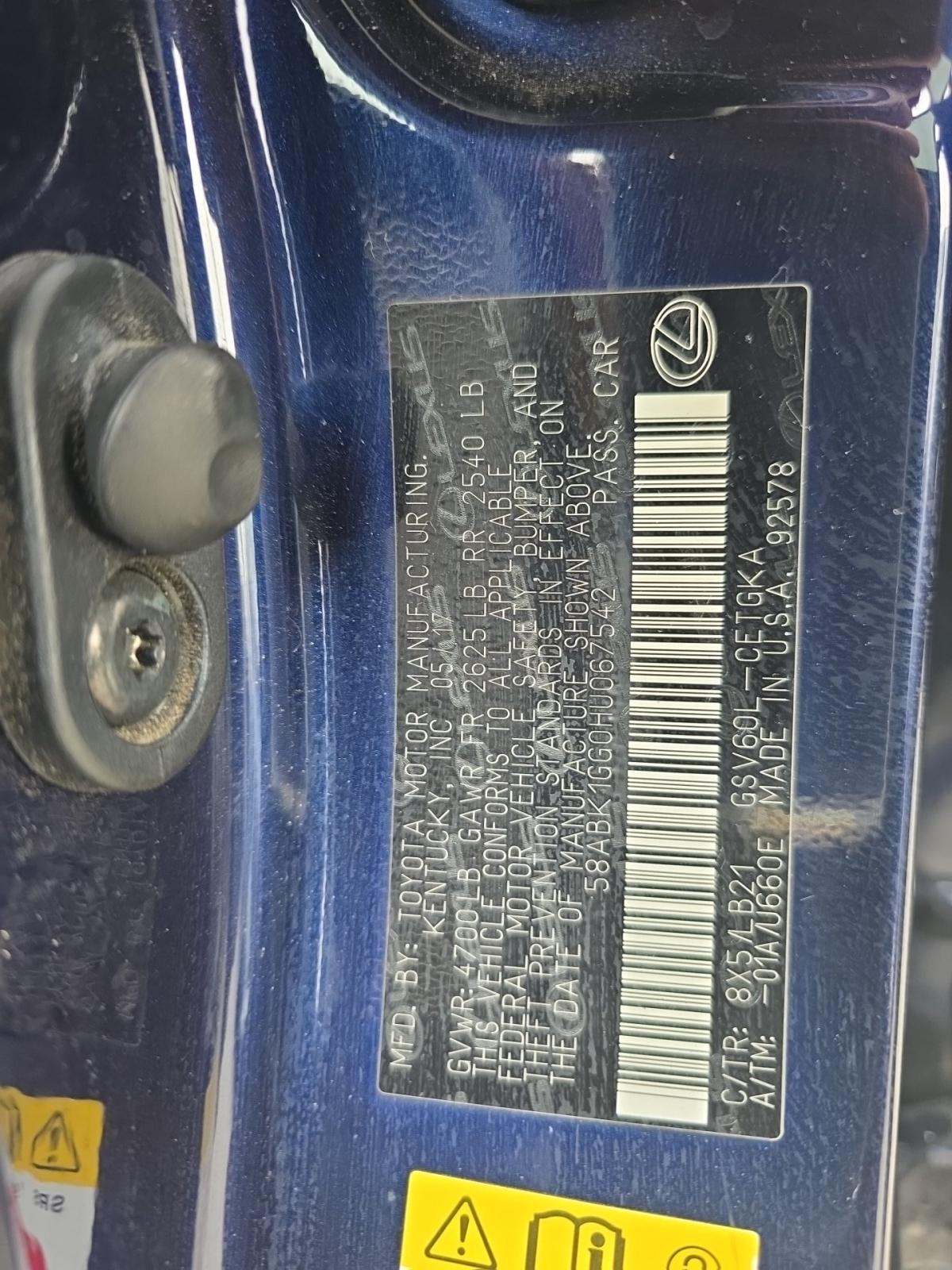 2017 Lexus ES ES 350 FWD