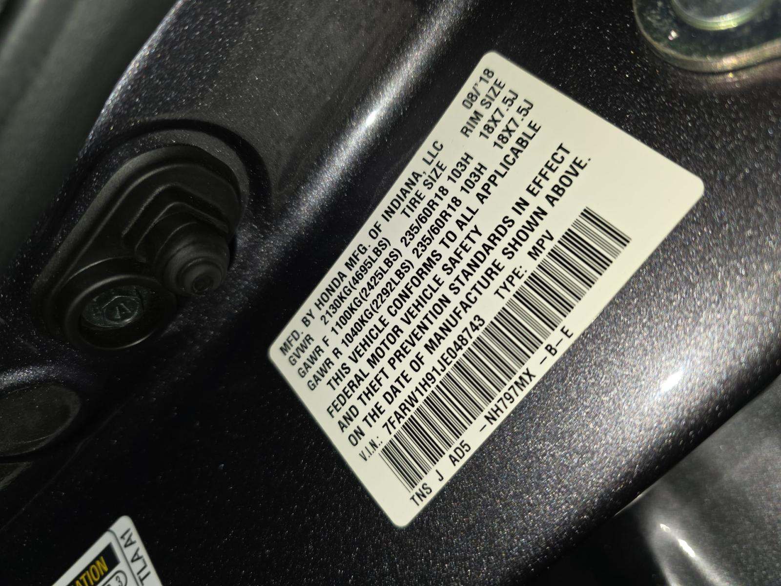 2018 Honda CR-V Touring FWD