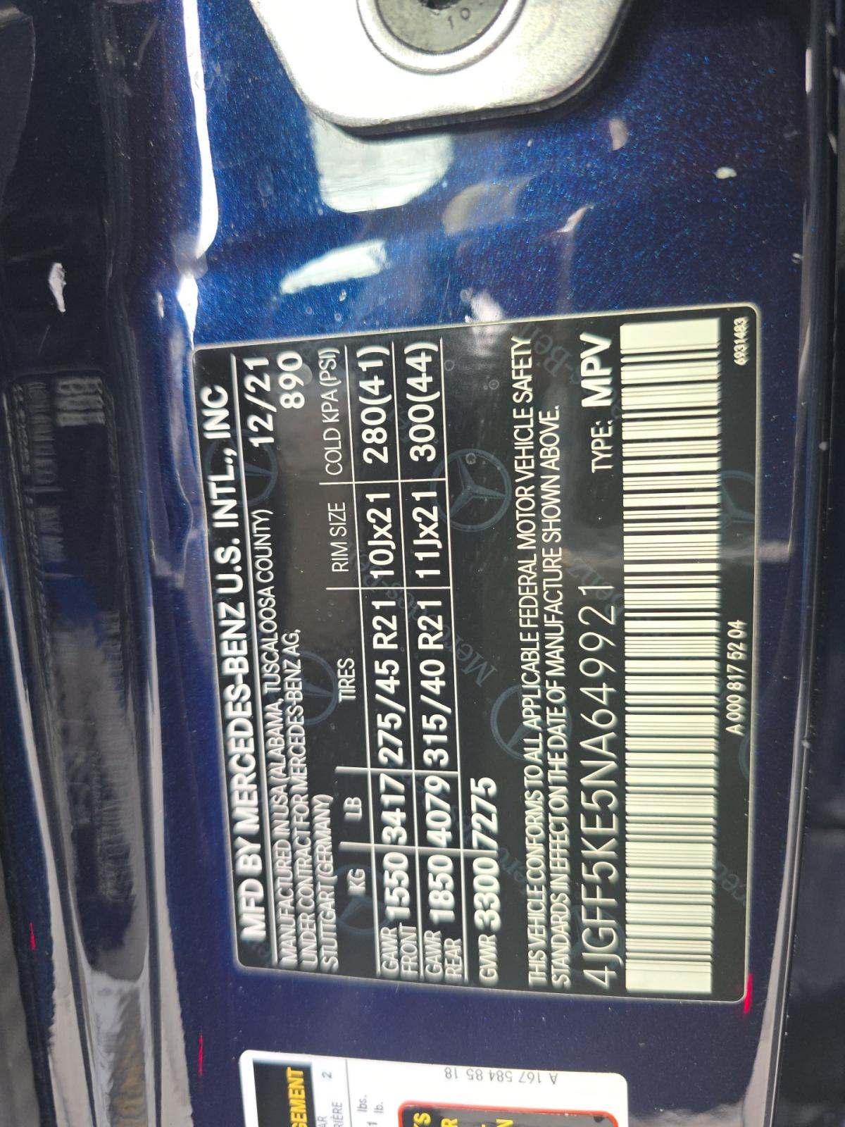 2022 Mercedes-Benz GLS GLS 450 AWD