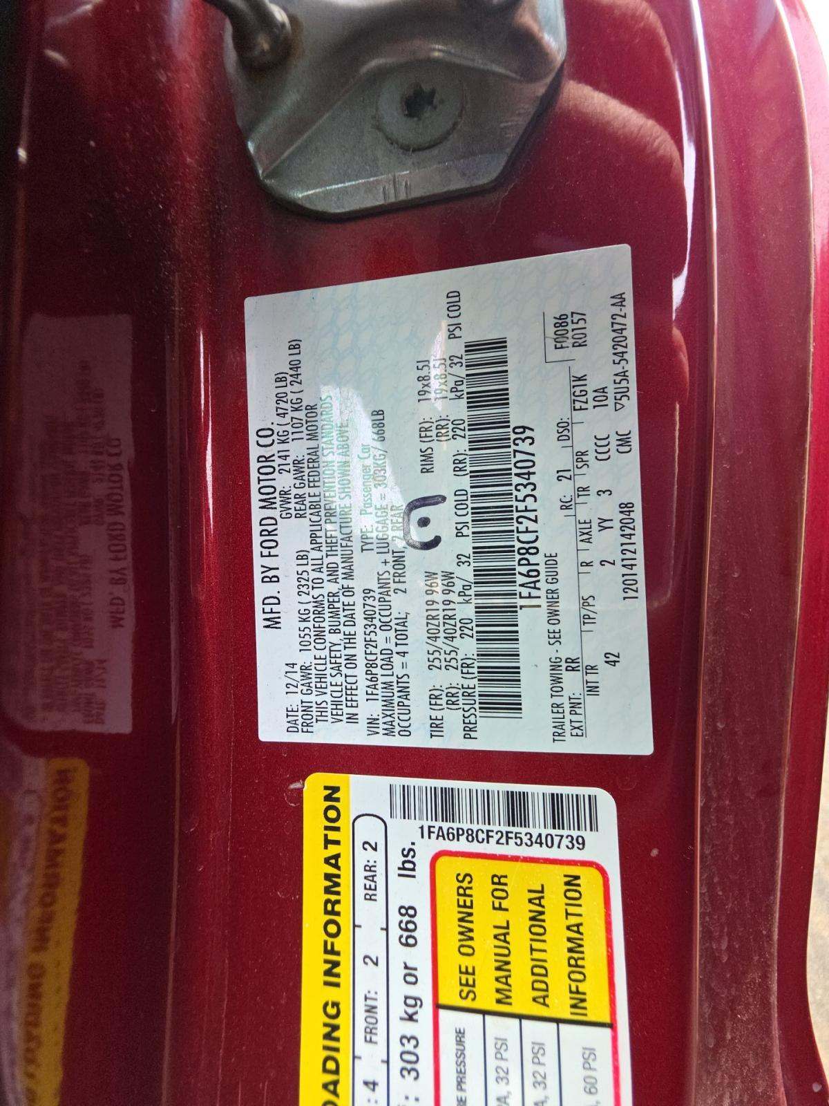 2015 Ford Mustang GT Premium RWD