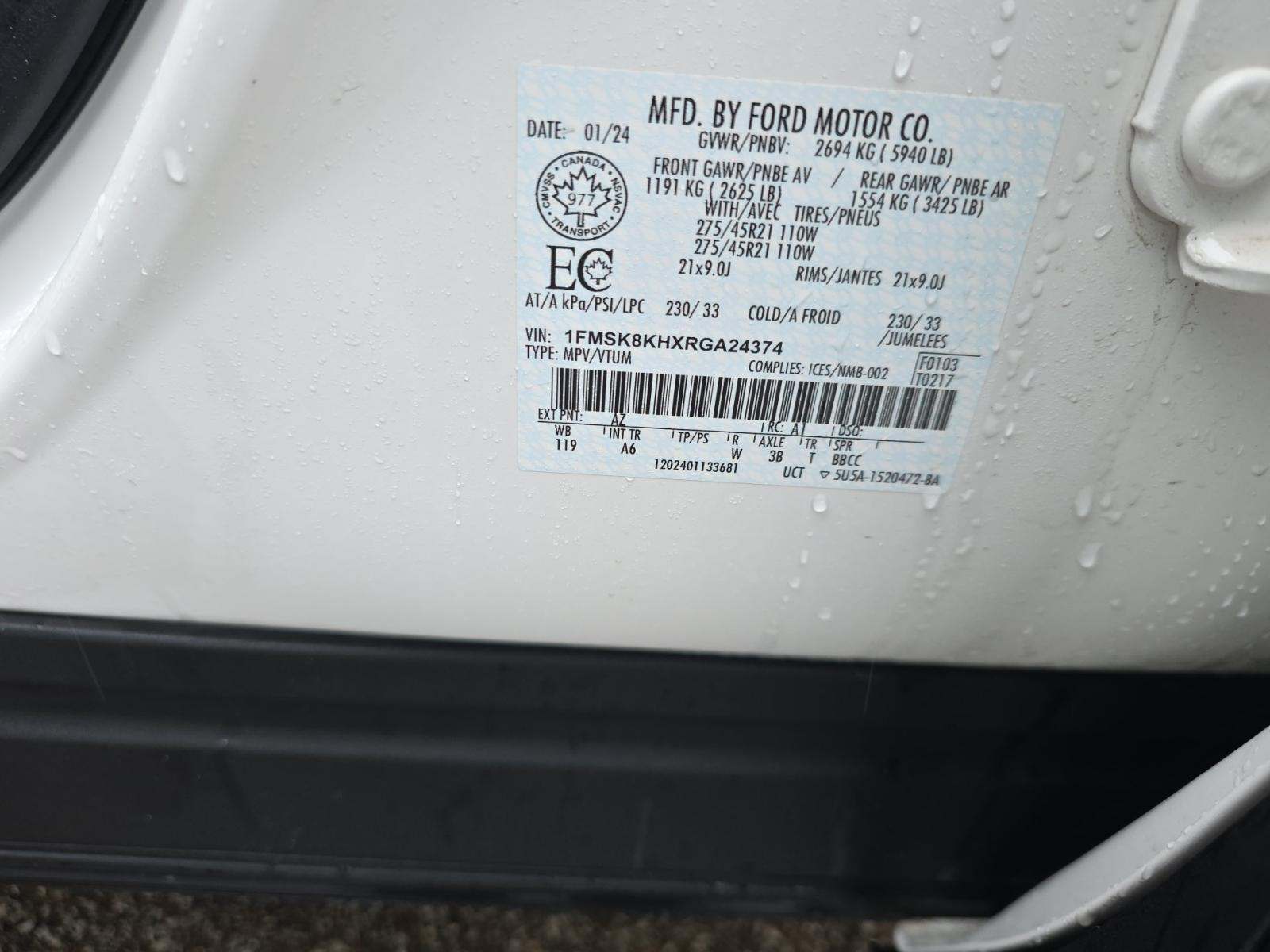 2024 Ford Explorer ST-Line AWD