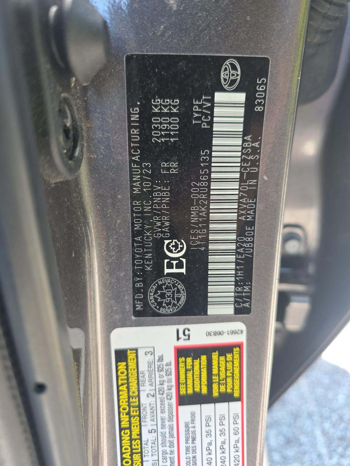 2024 Toyota Camry SE FWD