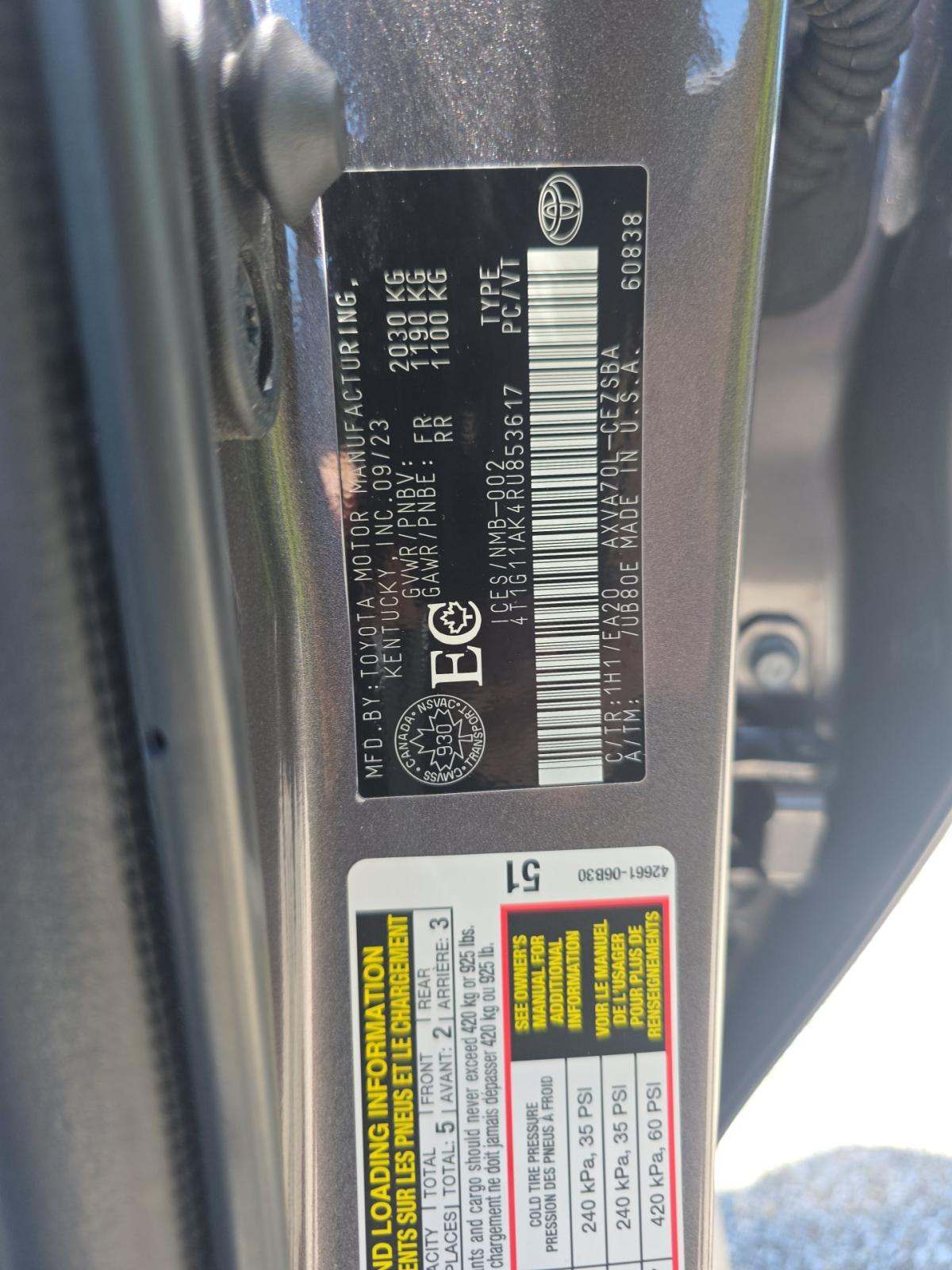 2024 Toyota Camry SE FWD