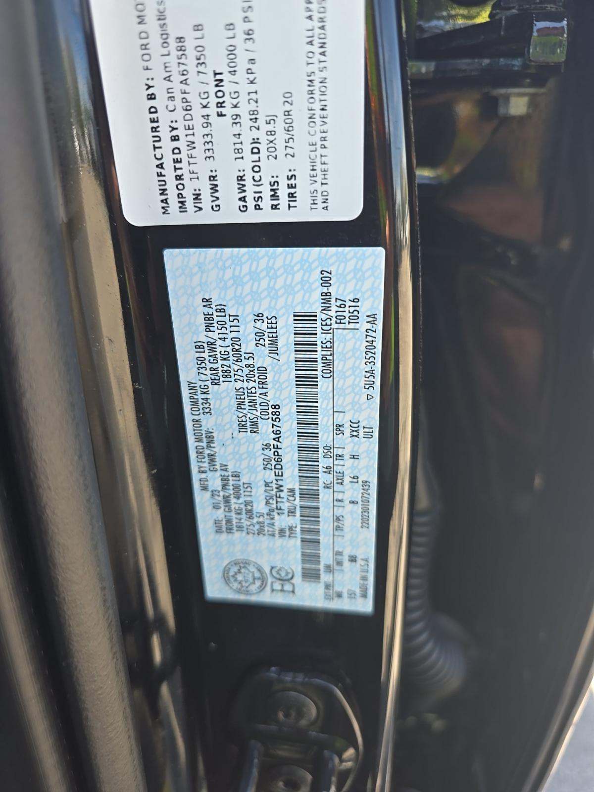 2023 Ford F-150 Hybrid Platinum AWD