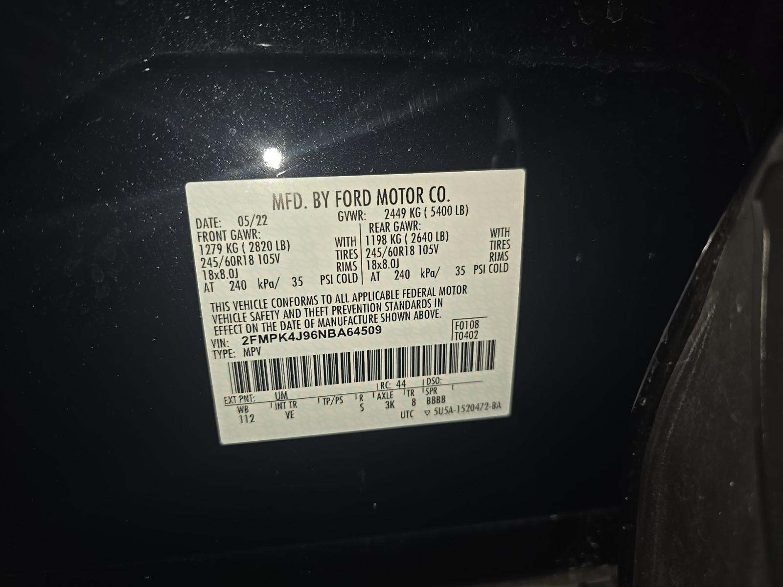 2022 Ford Edge SEL AWD