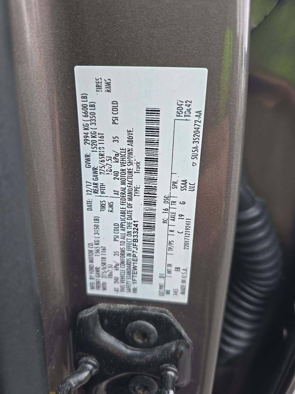 2018 Ford F-150 Lariat AWD