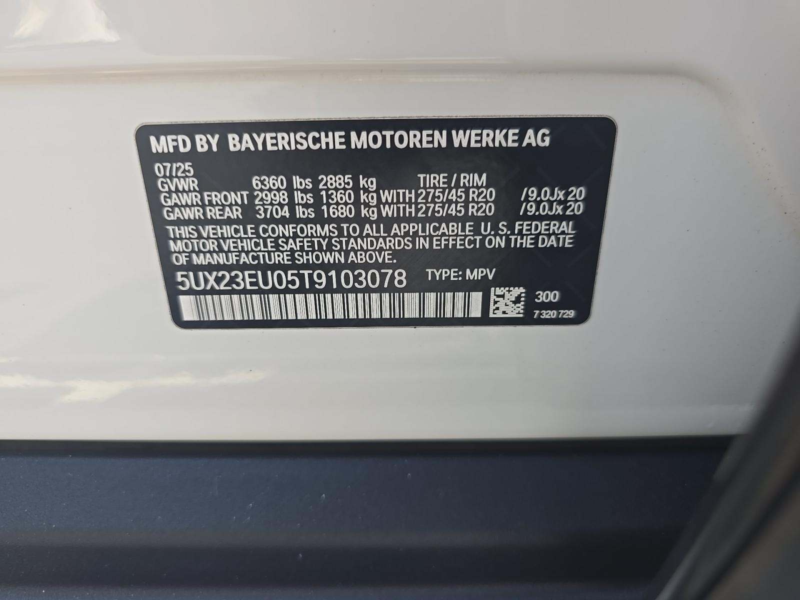 2026 BMW X5 xDrive40i AWD