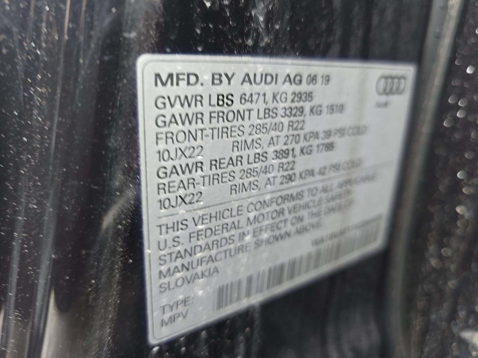 2019 Audi Q8 Premium Plus AWD