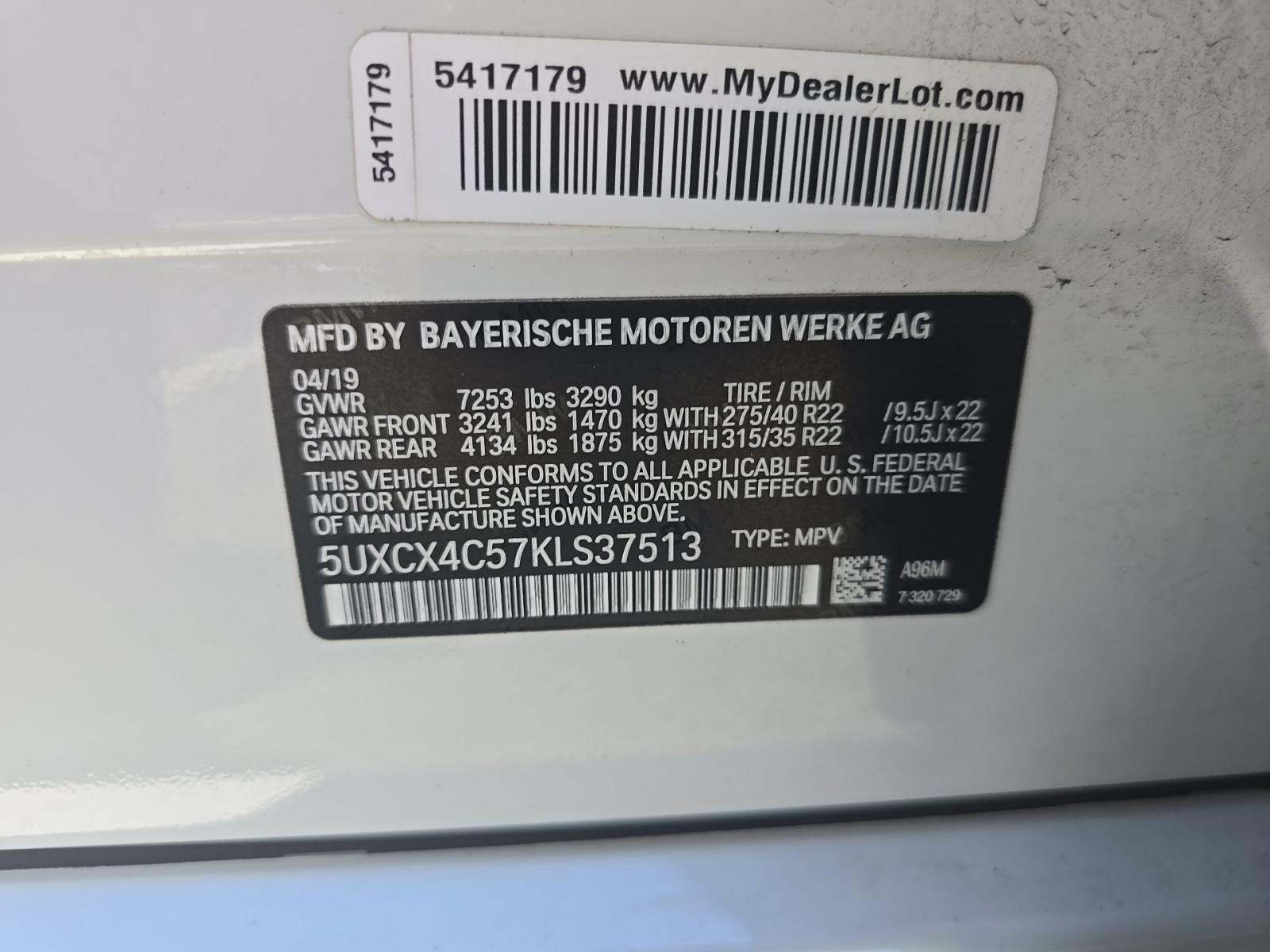 2019 BMW X7 xDrive50i AWD