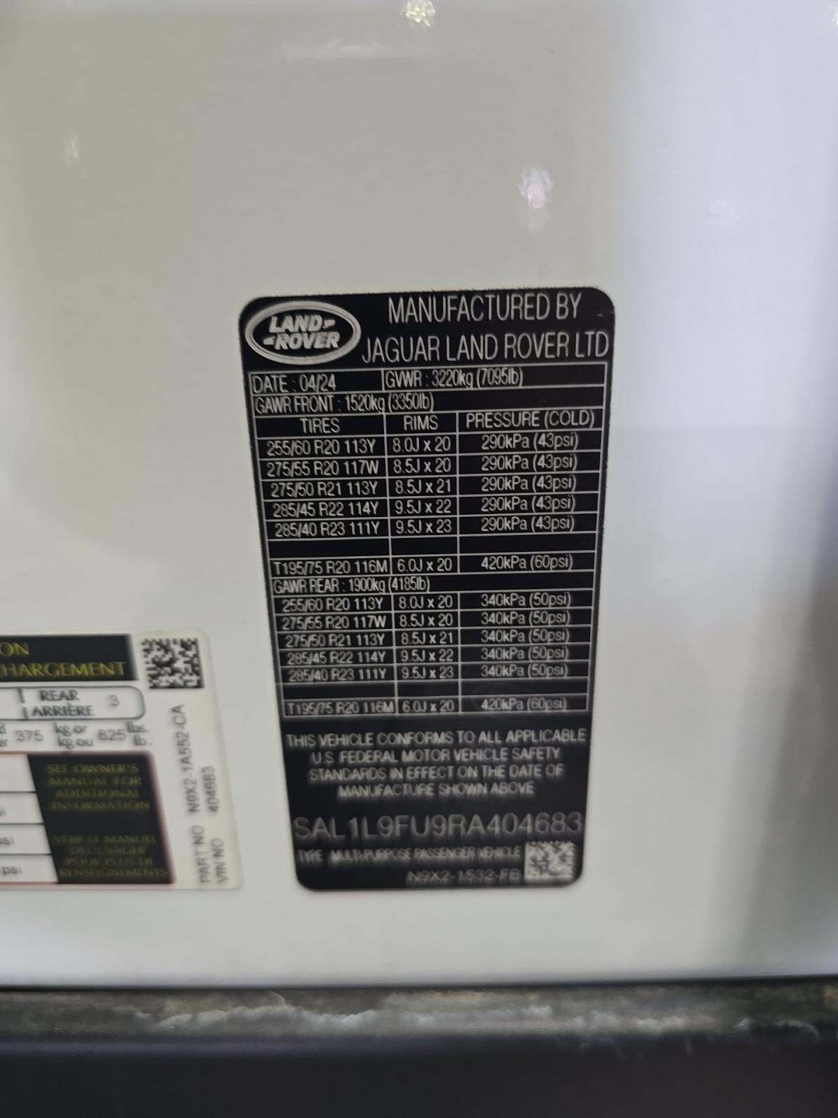 2024 Land Rover Range Rover Sport Dynamic SE AWD