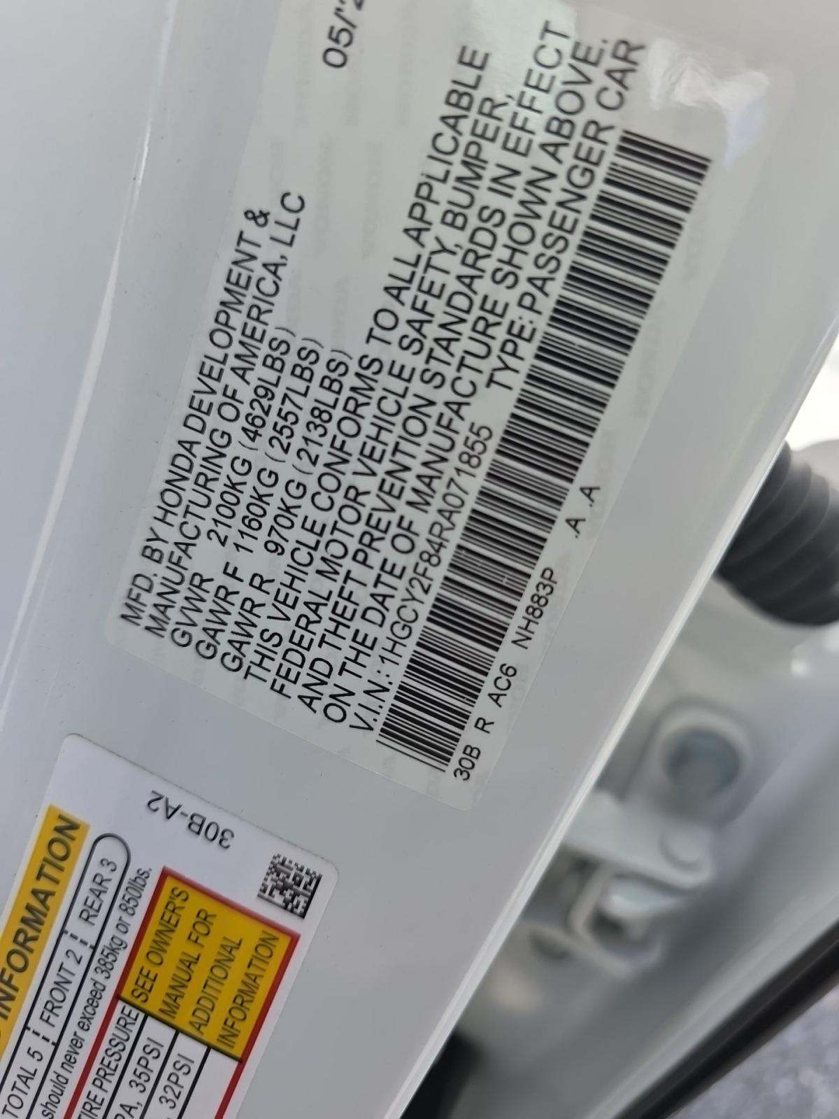 2024 Honda Accord Hybrid Touring FWD