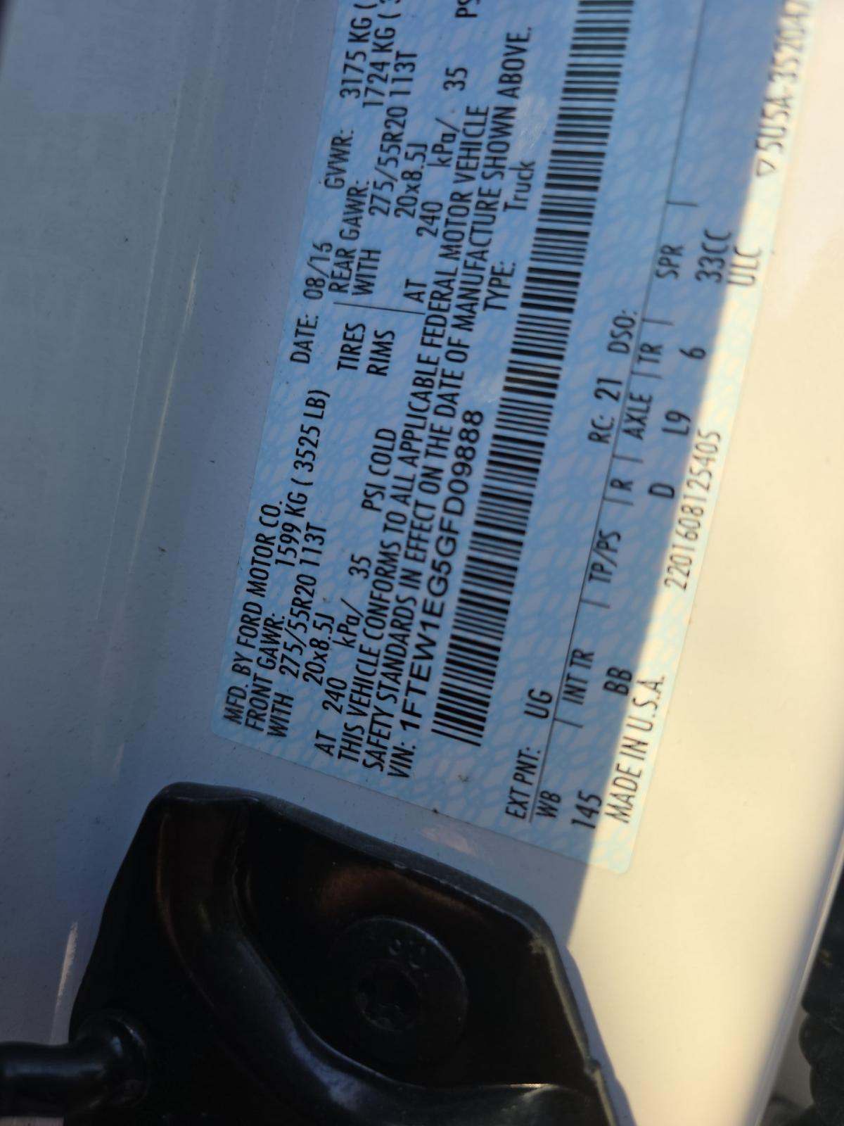 2016 Ford F-150 Platinum AWD