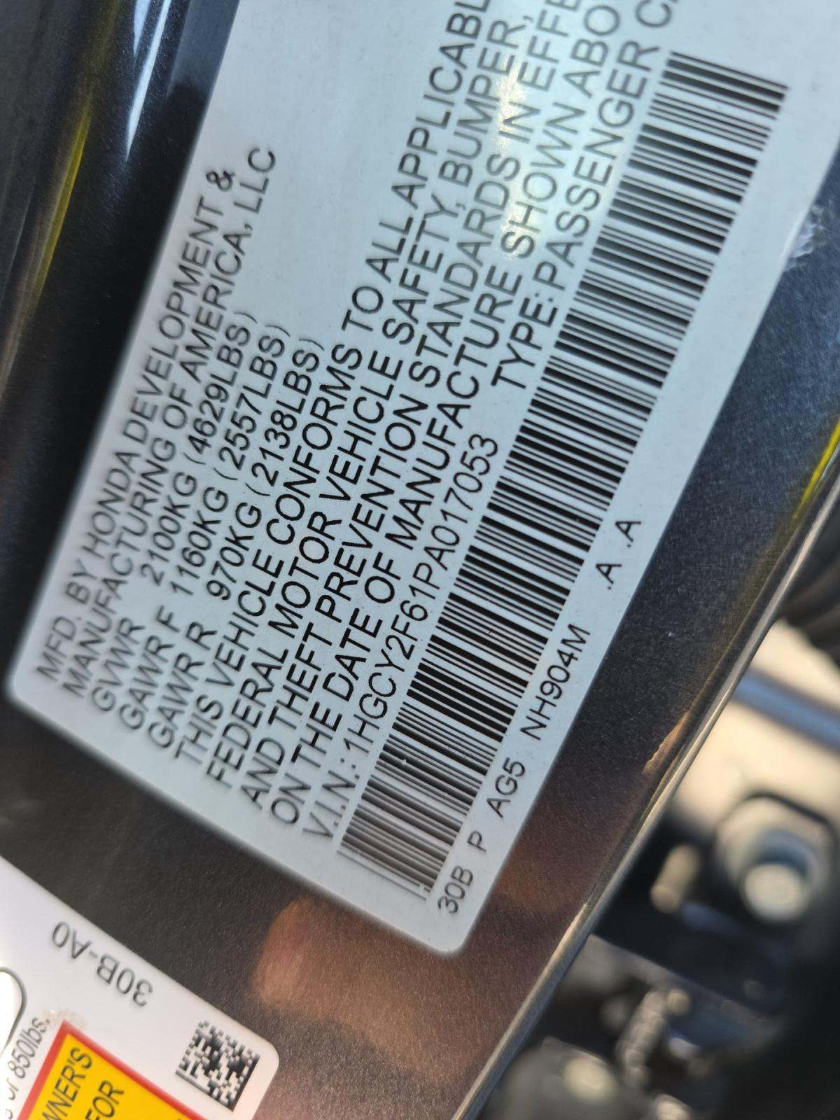 2023 Honda Accord Hybrid EX-L FWD