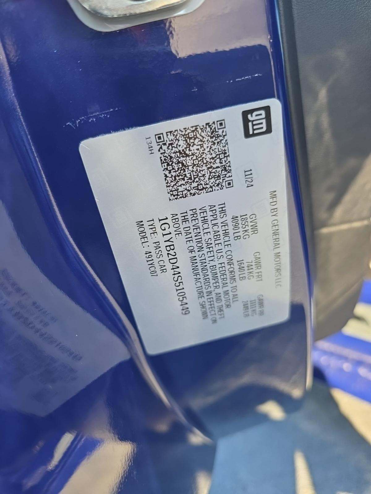 2025 Chevrolet Corvette Stingray RWD