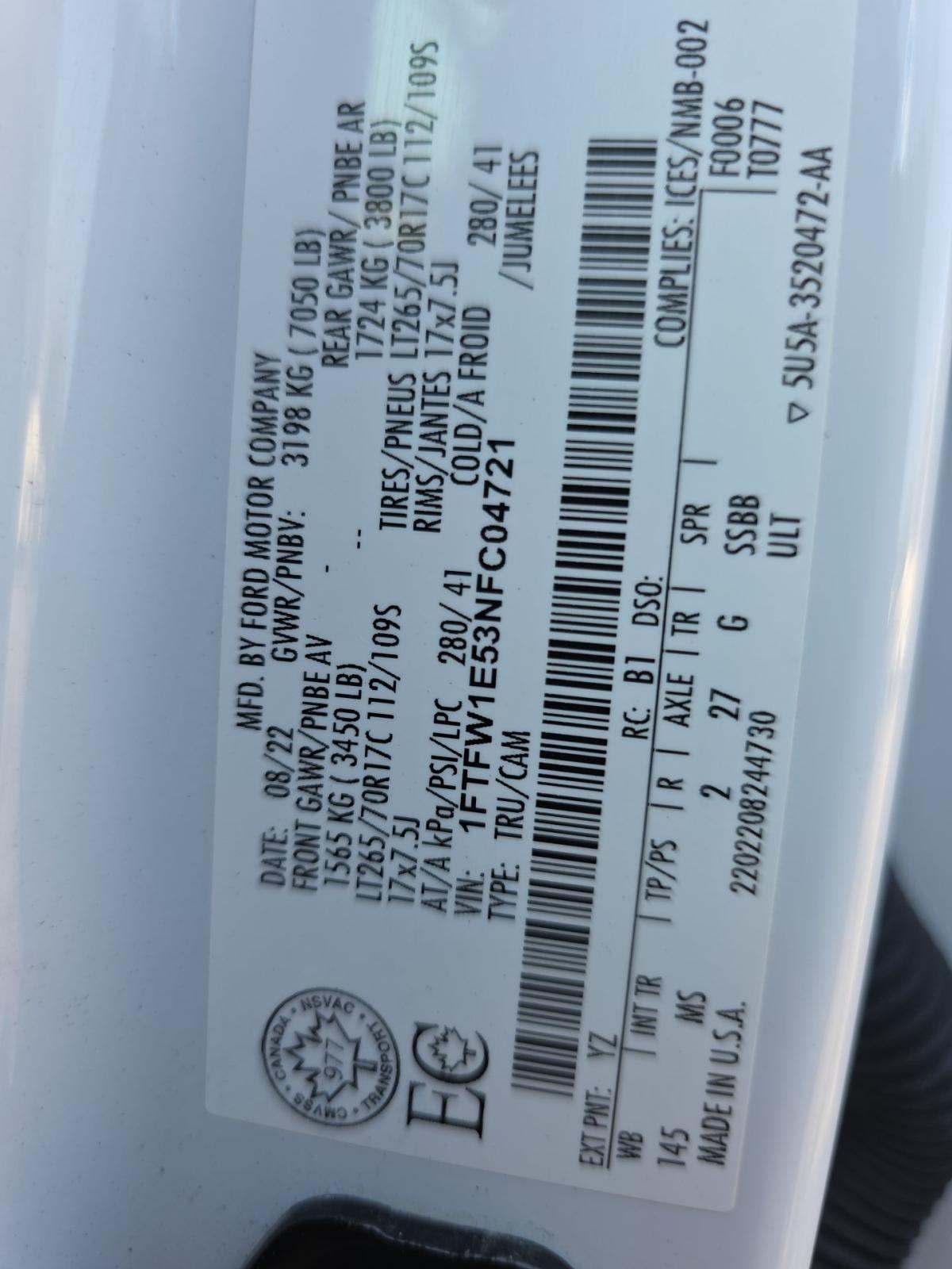 2022 Ford F-150 XLT AWD