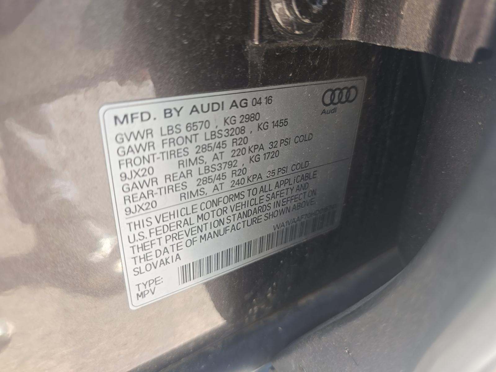 2017 Audi Q7 3.0T Prestige AWD