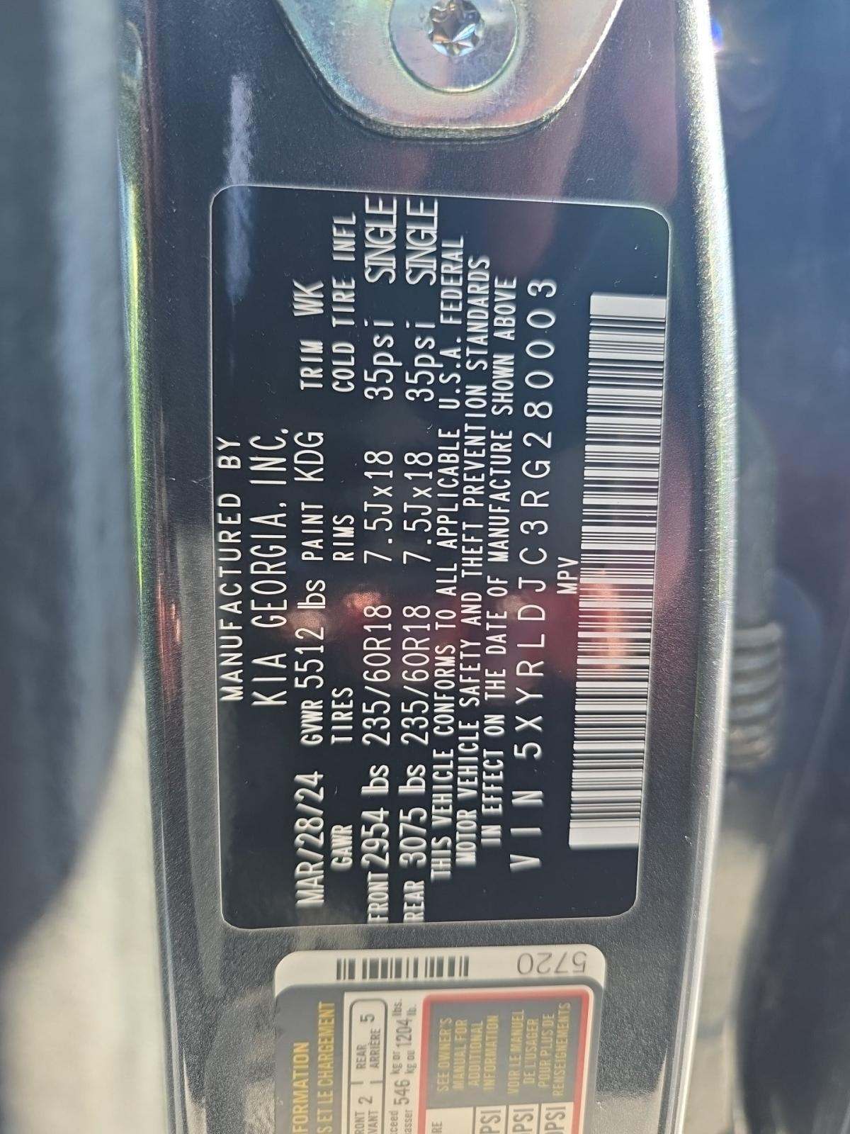 2024 Kia Sorento S AWD