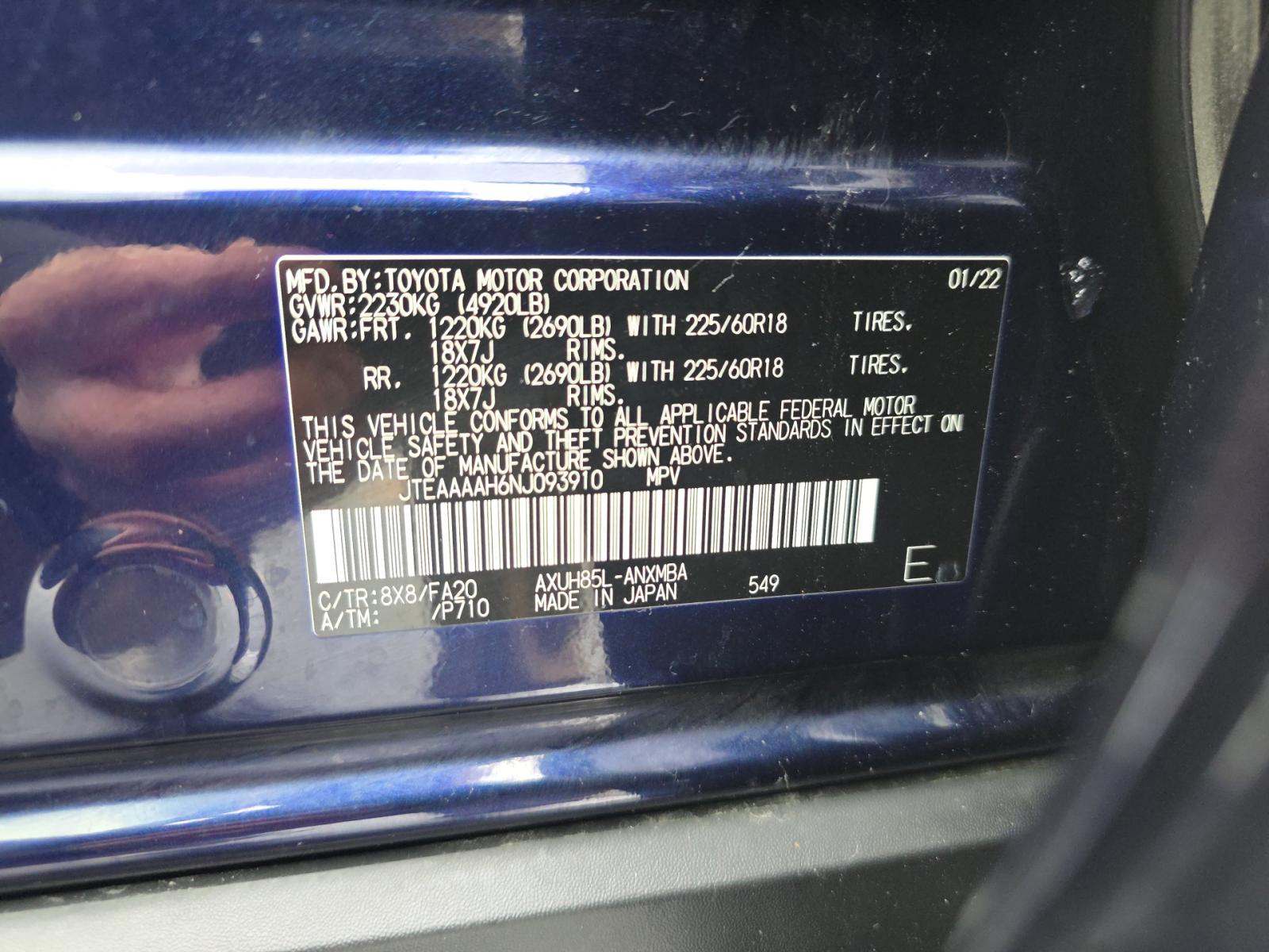 2022 Toyota Venza LE AWD