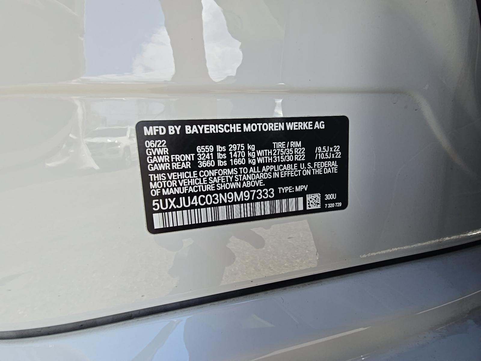 2022 BMW X5 M50i AWD