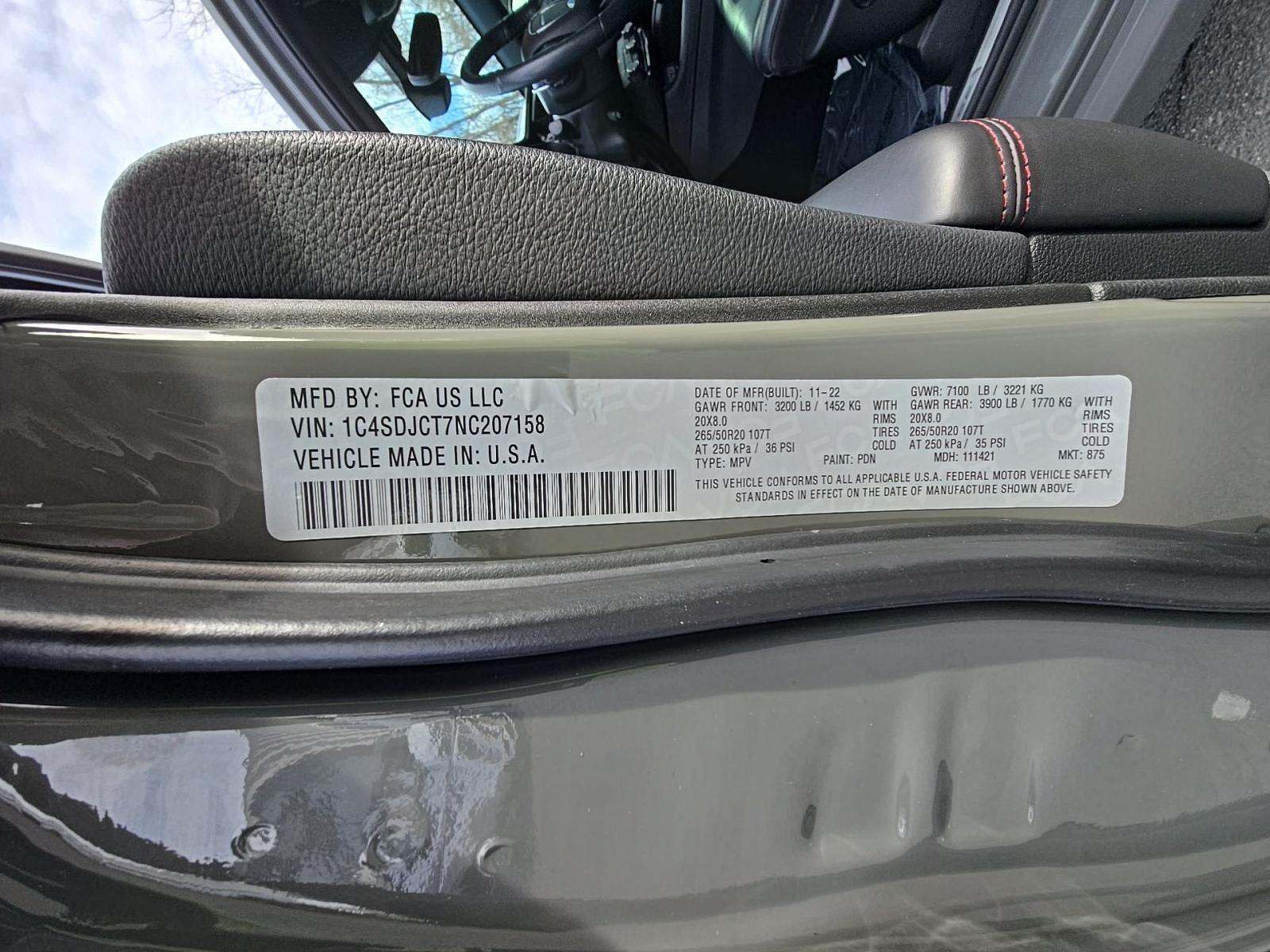 2022 Dodge Durango R/T AWD