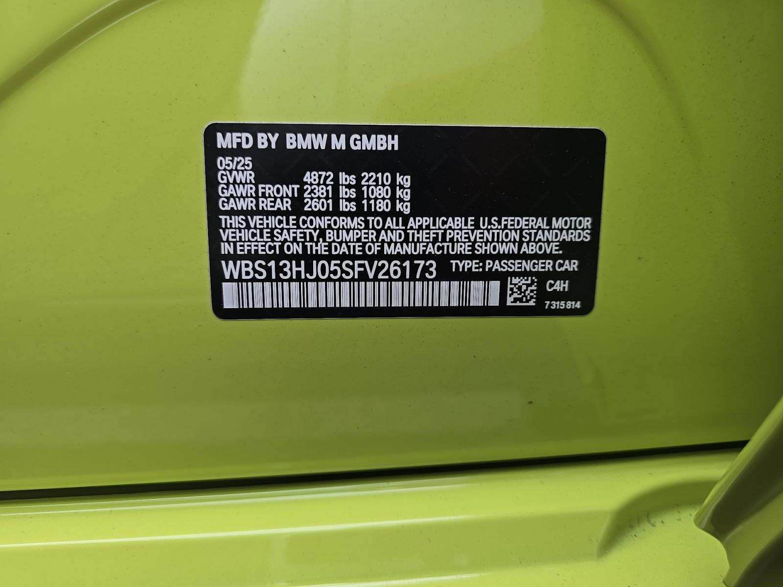 2025 BMW M3 Base RWD