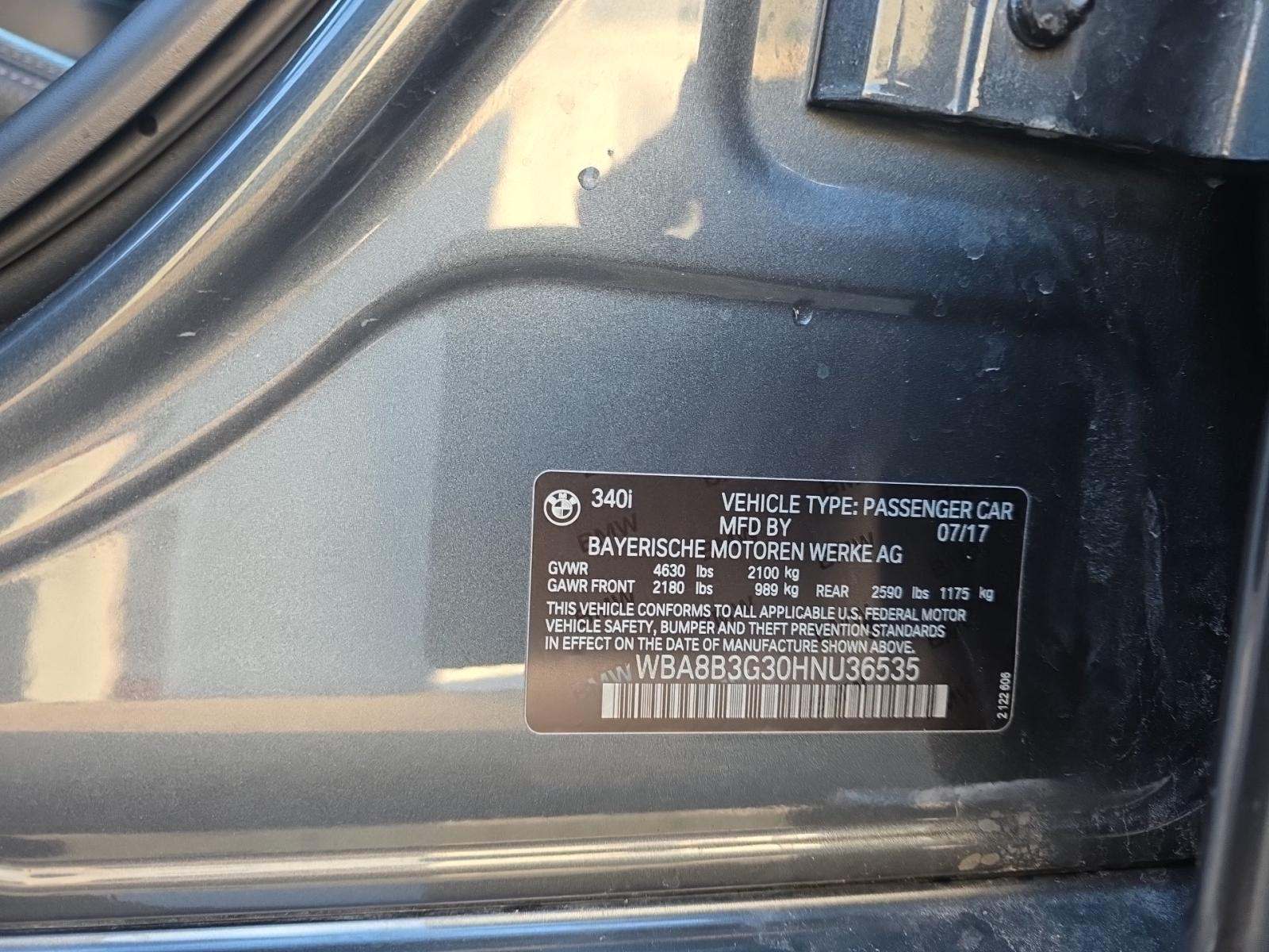 2017 BMW 3 Series 340i RWD