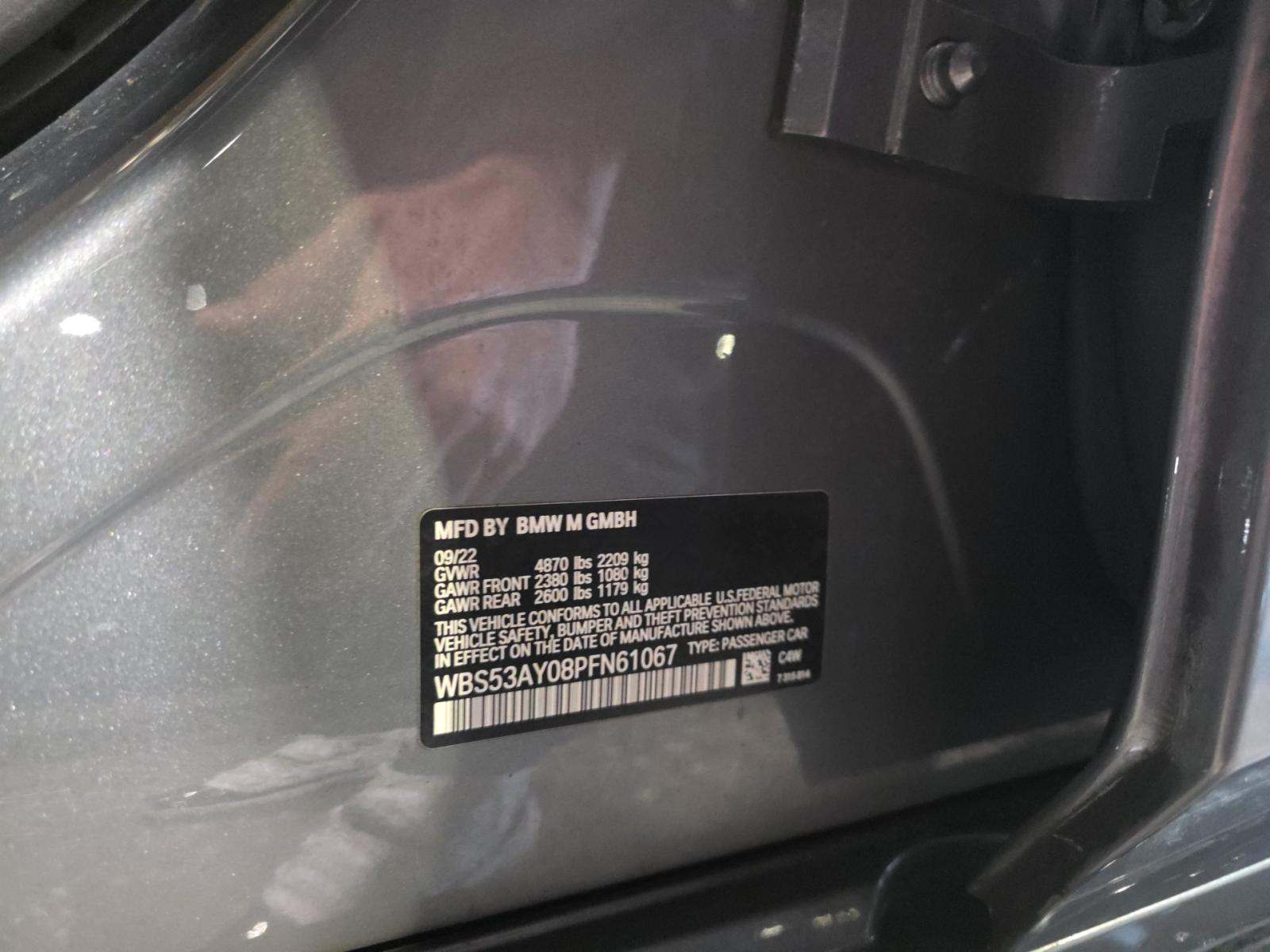 2023 BMW M3 Base RWD