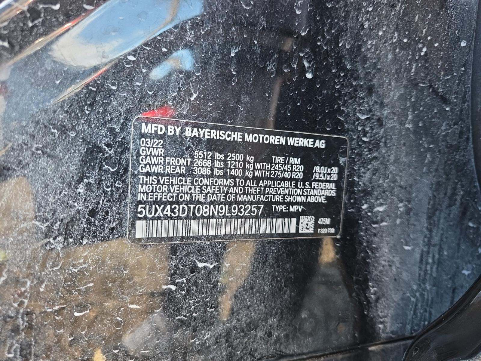 2022 BMW X4 M40i AWD