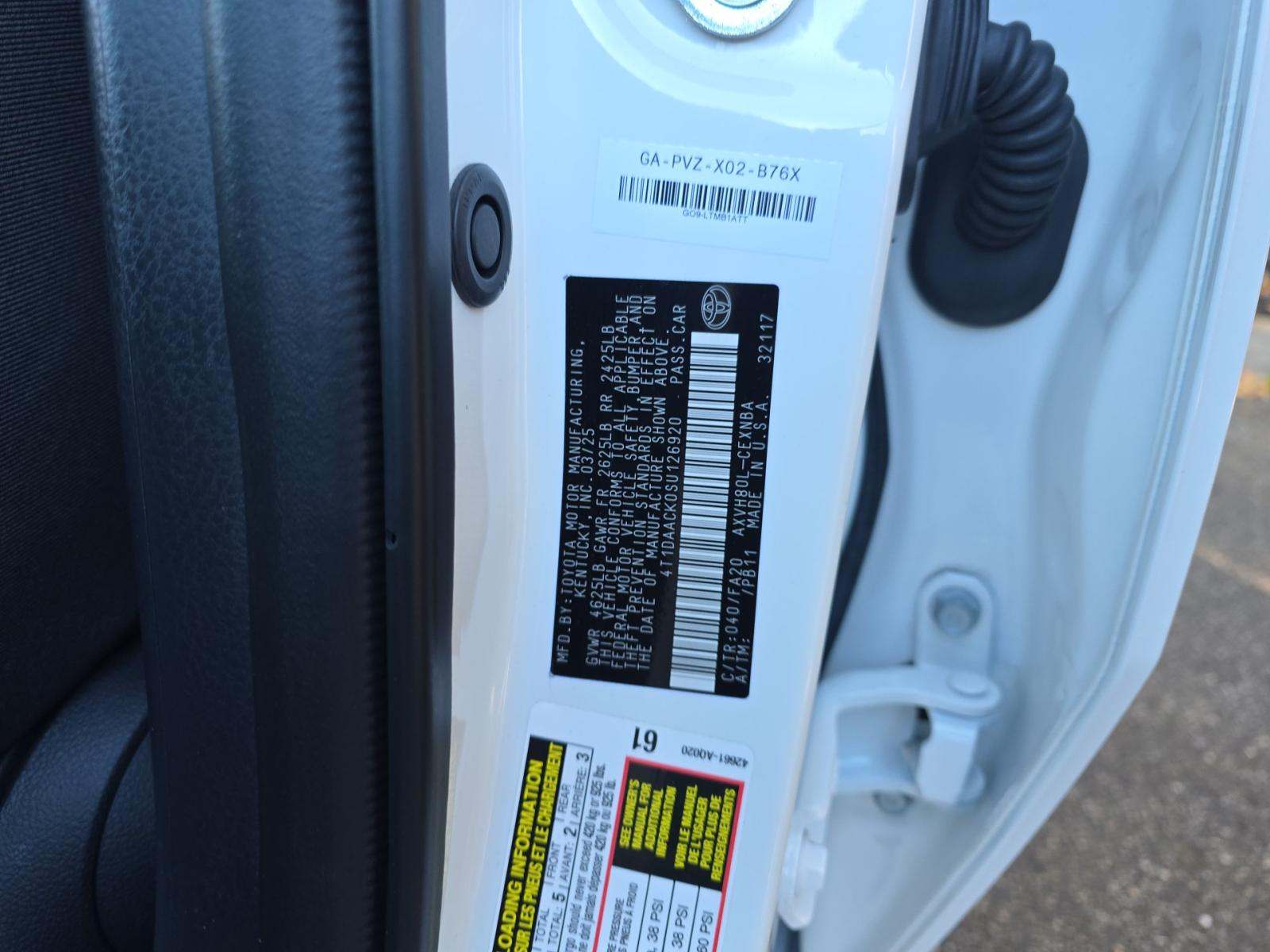 2025 Toyota Camry LE FWD