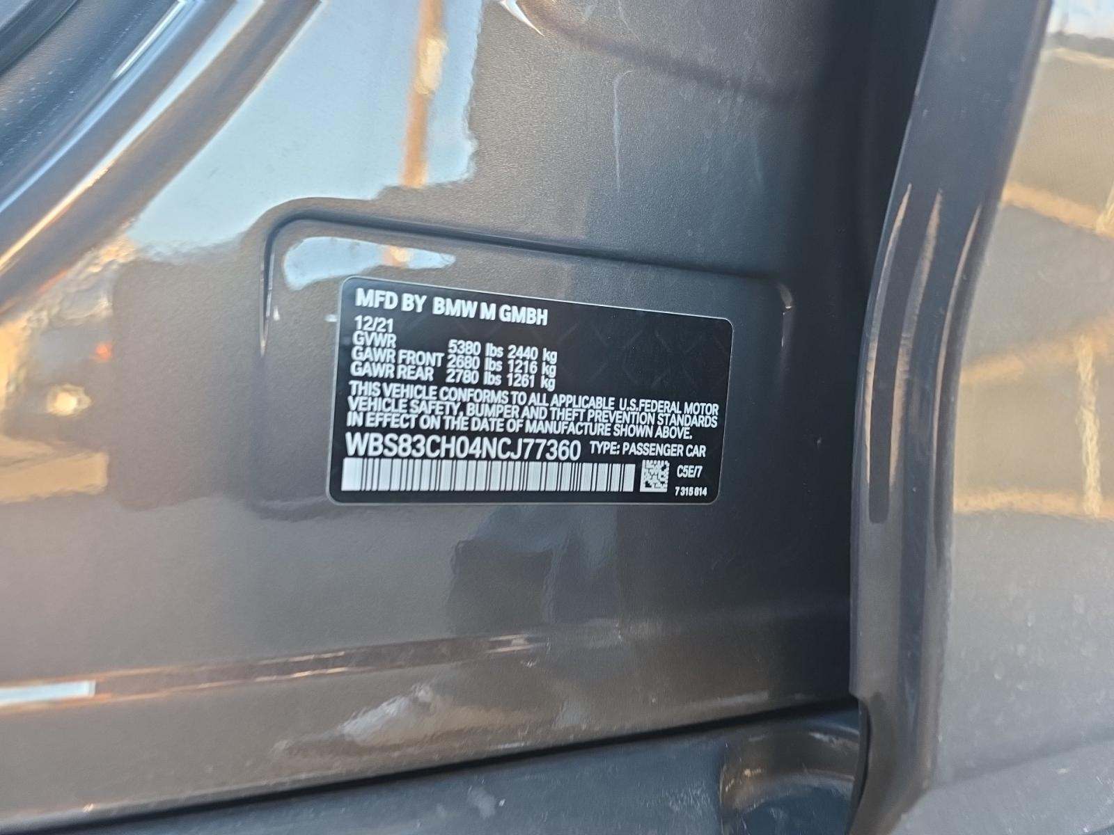 2022 BMW M5 Base AWD