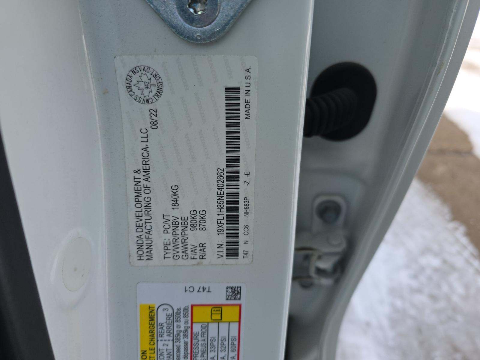 2022 Honda Civic Sport Touring FWD