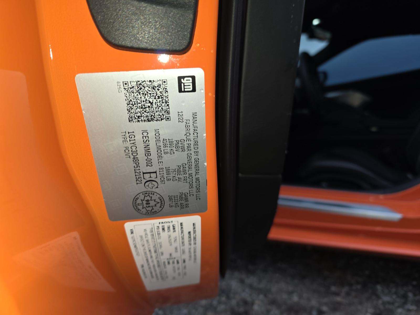 2023 Chevrolet Corvette Stingray RWD