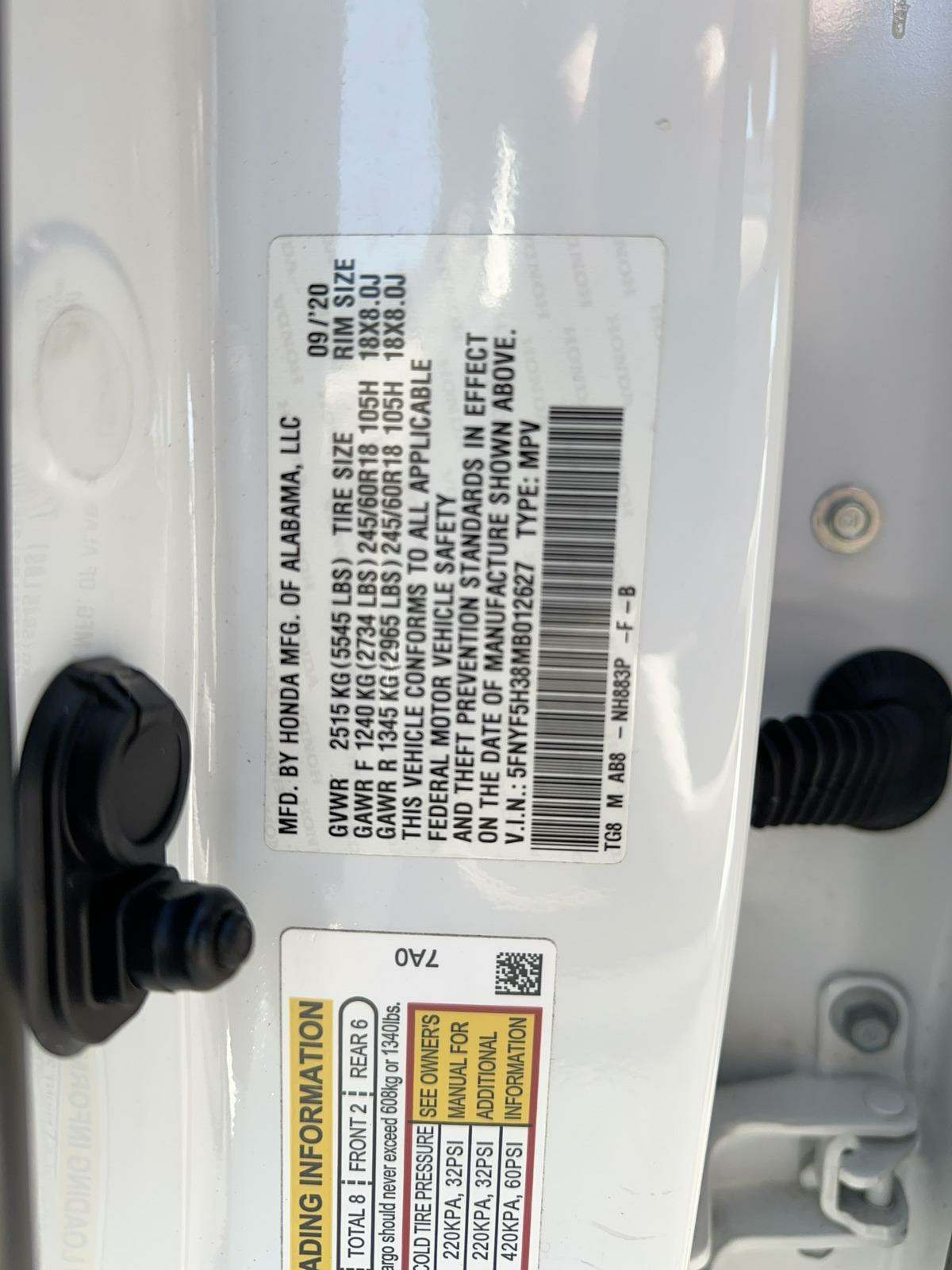 2021 Honda Pilot EX FWD