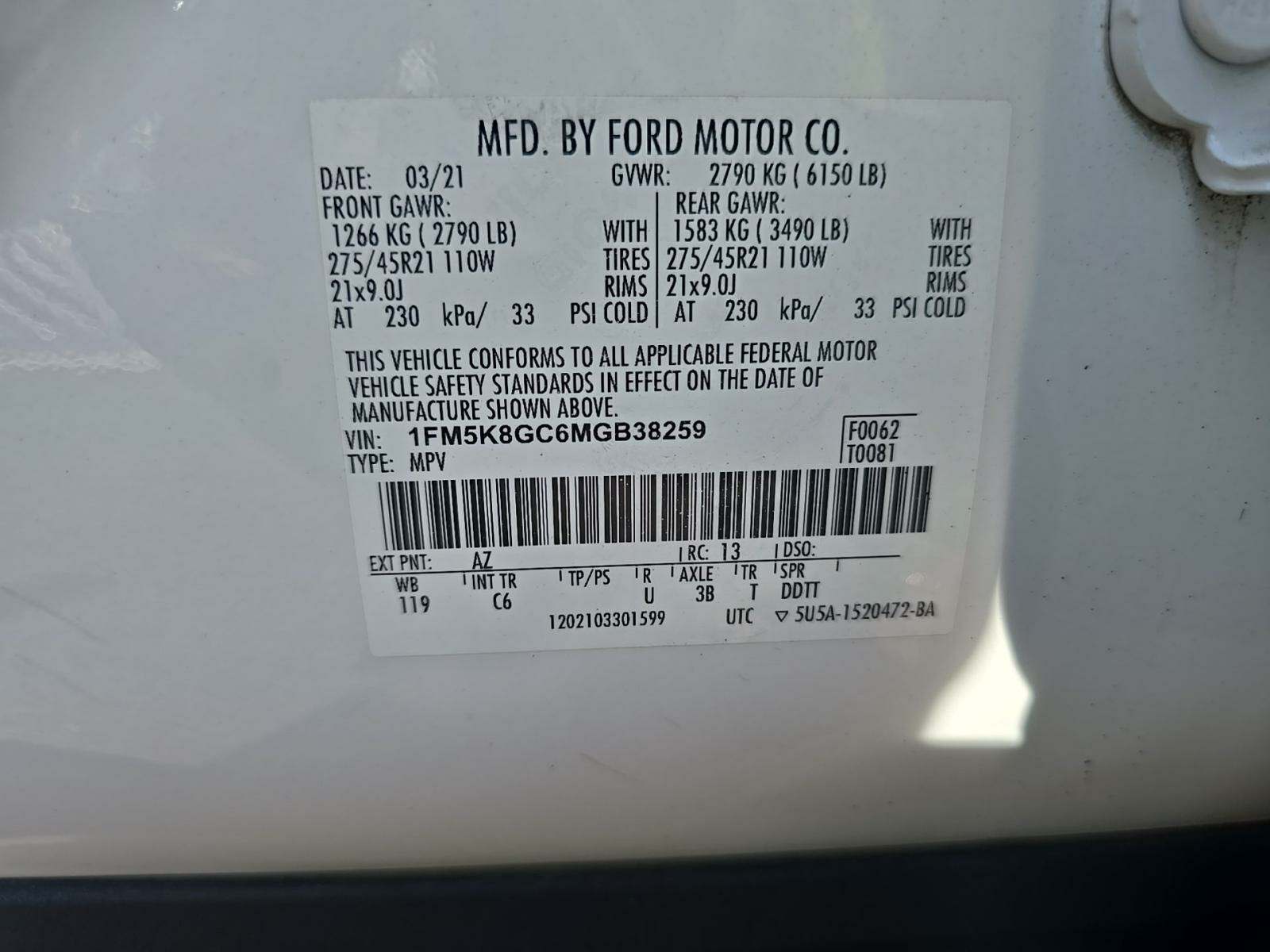 2021 Ford Explorer ST AWD