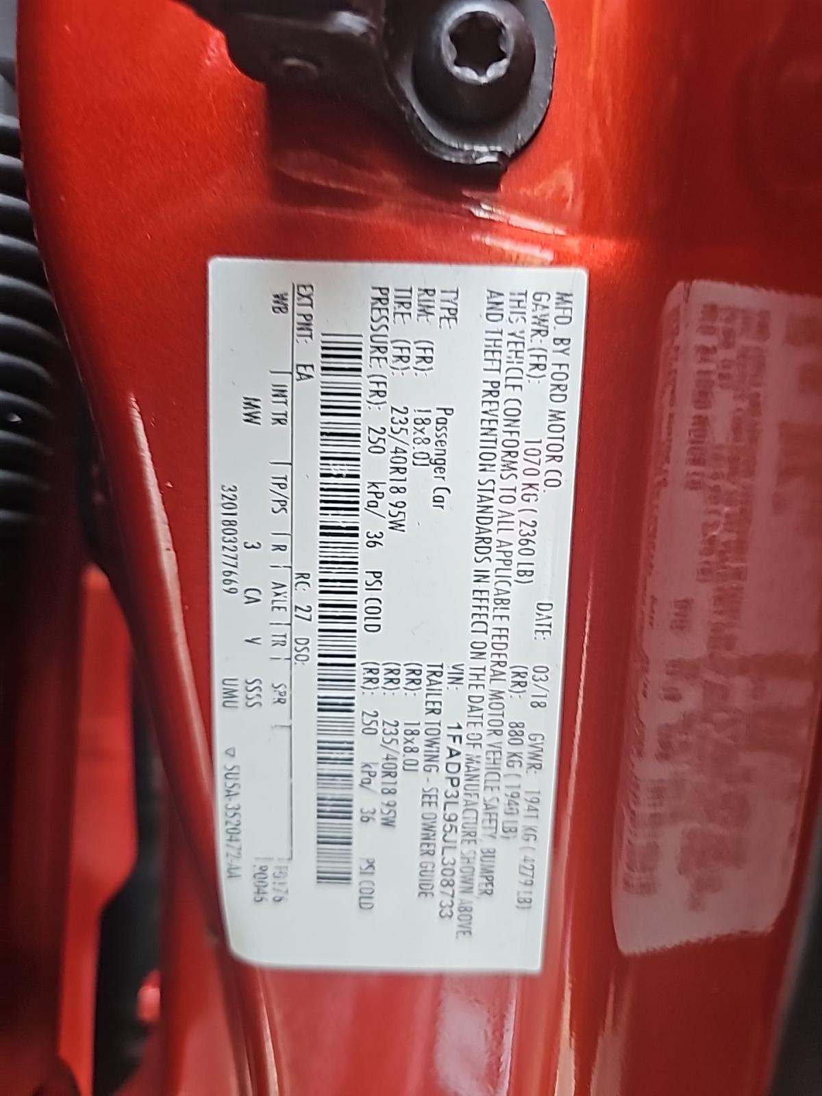 2018 Ford Focus ST FWD