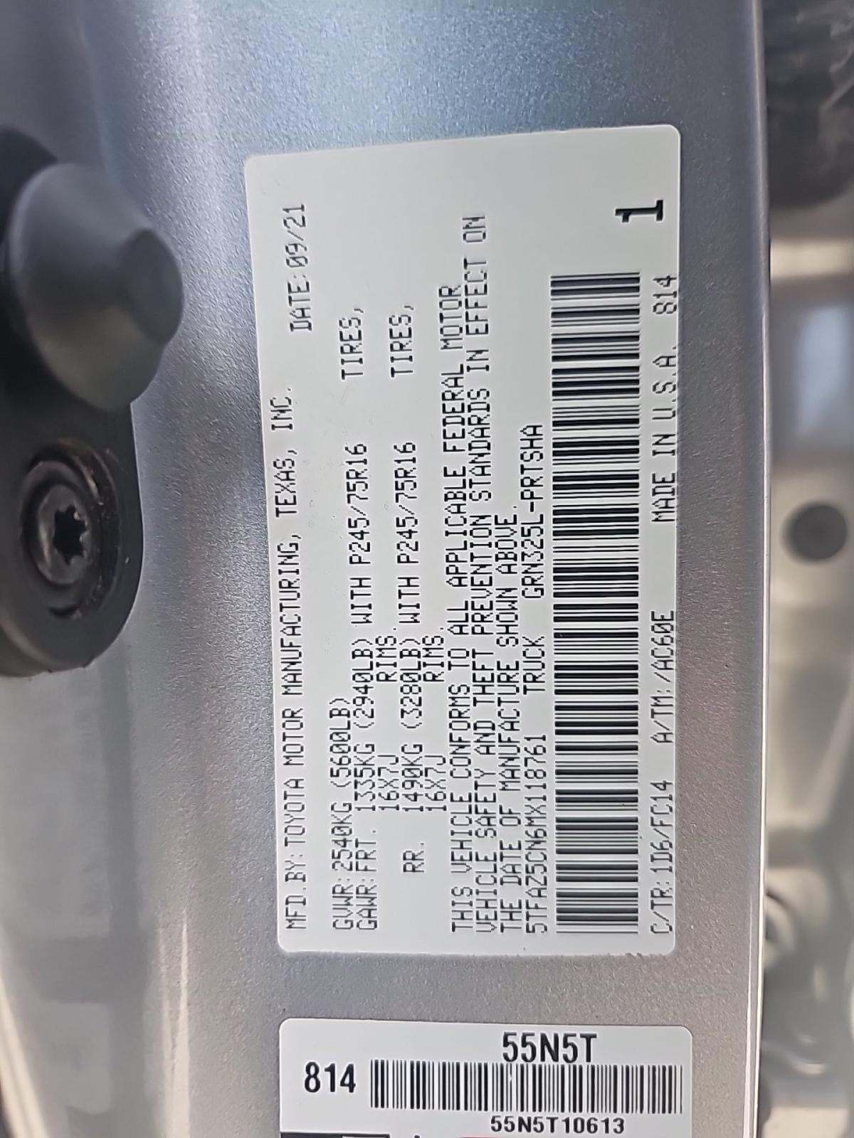 2021 Toyota Tacoma SR5 RWD