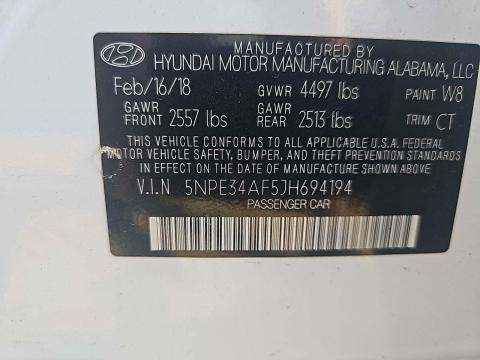 2018 Hyundai Sonata Sport FWD