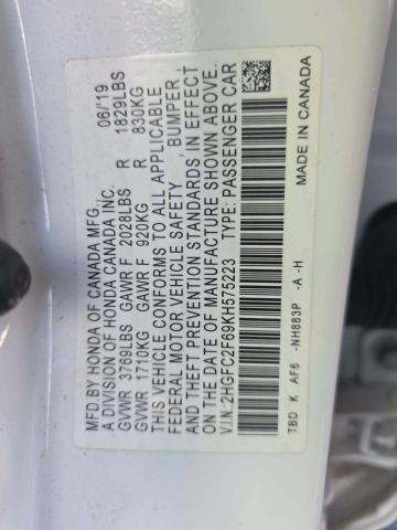 2019 Honda Civic LX FWD