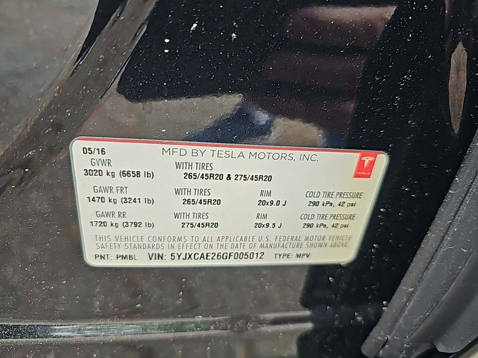 2016 Tesla Model X 90D AWD