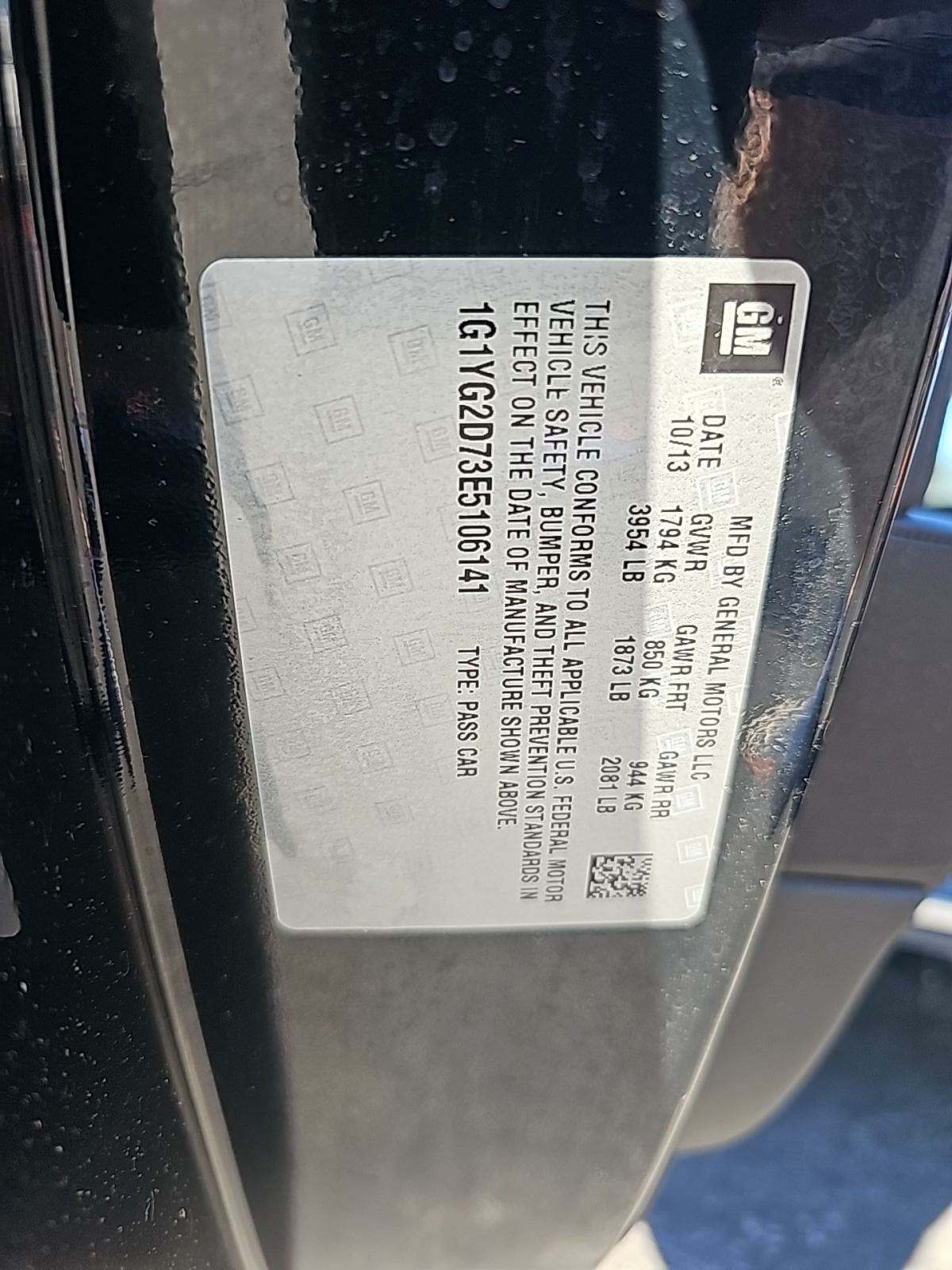 2014 Chevrolet Corvette Stingray Z51 RWD