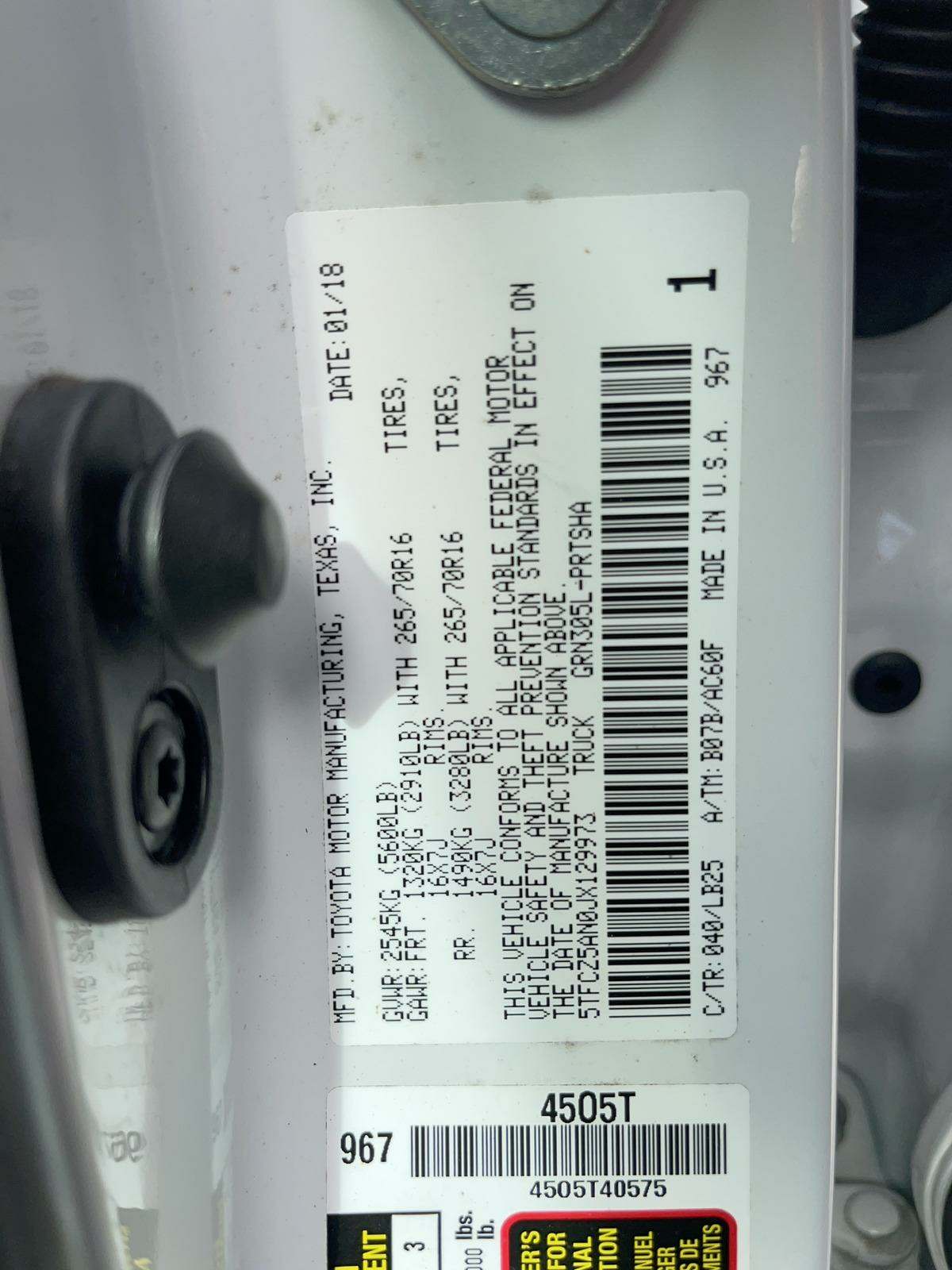 2018 Toyota Tacoma TRD Pro AWD