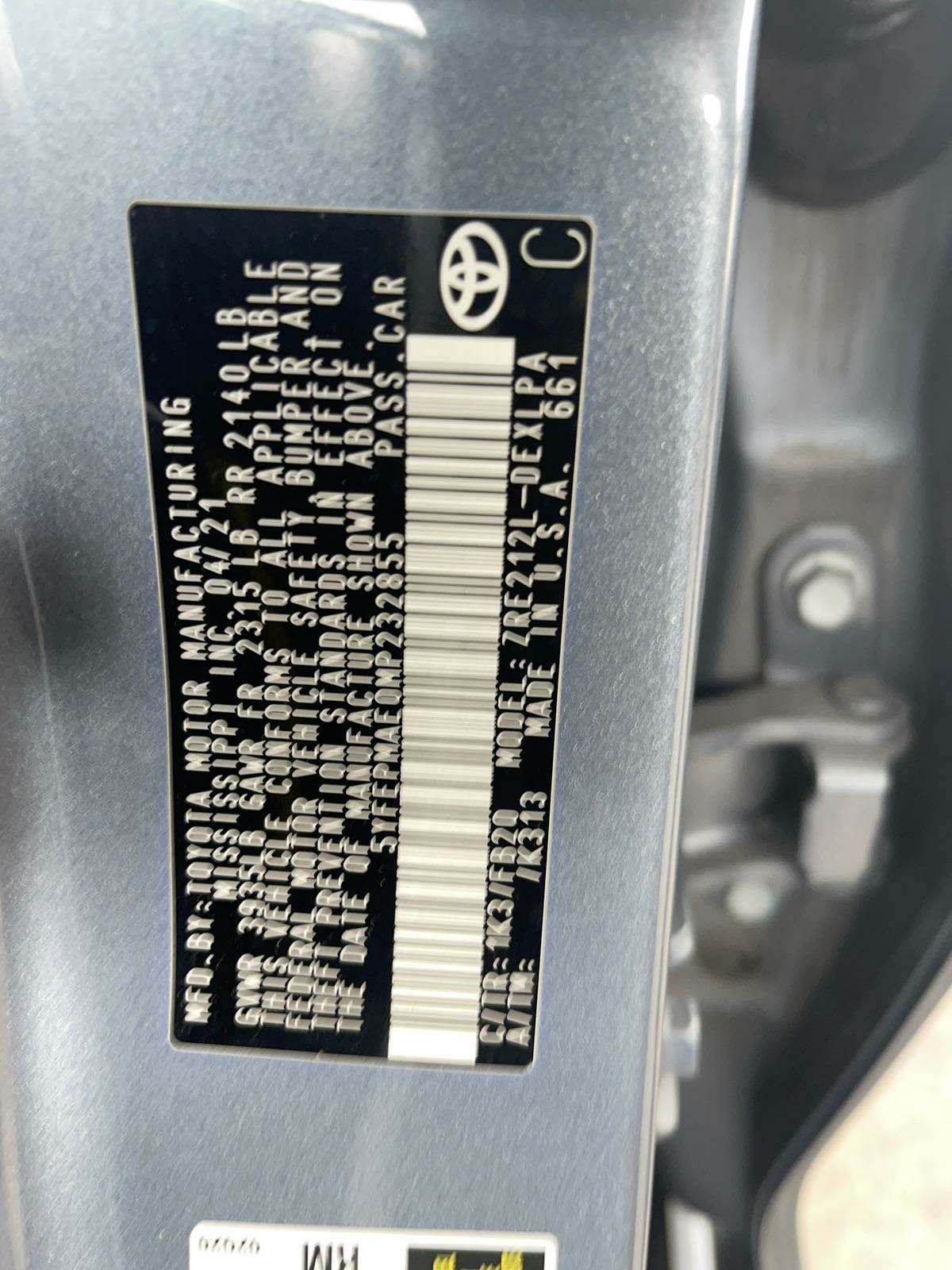 2021 Toyota Corolla LE FWD