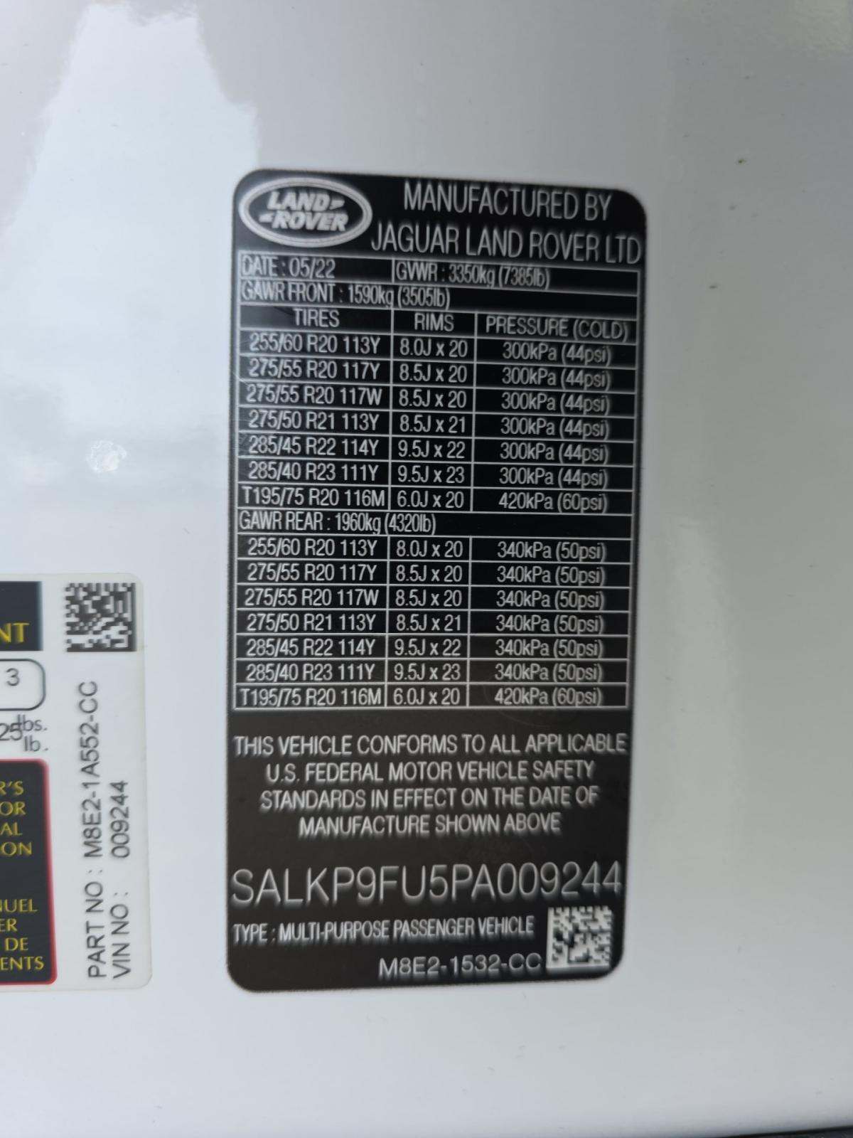 2023 Land Rover Range Rover SE AWD