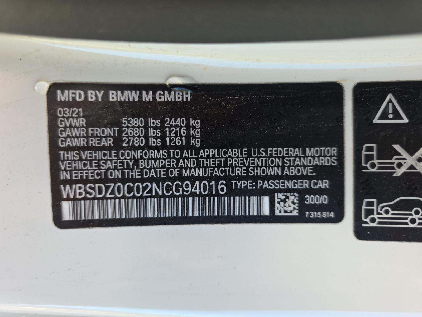 2022 BMW M8 Competition AWD