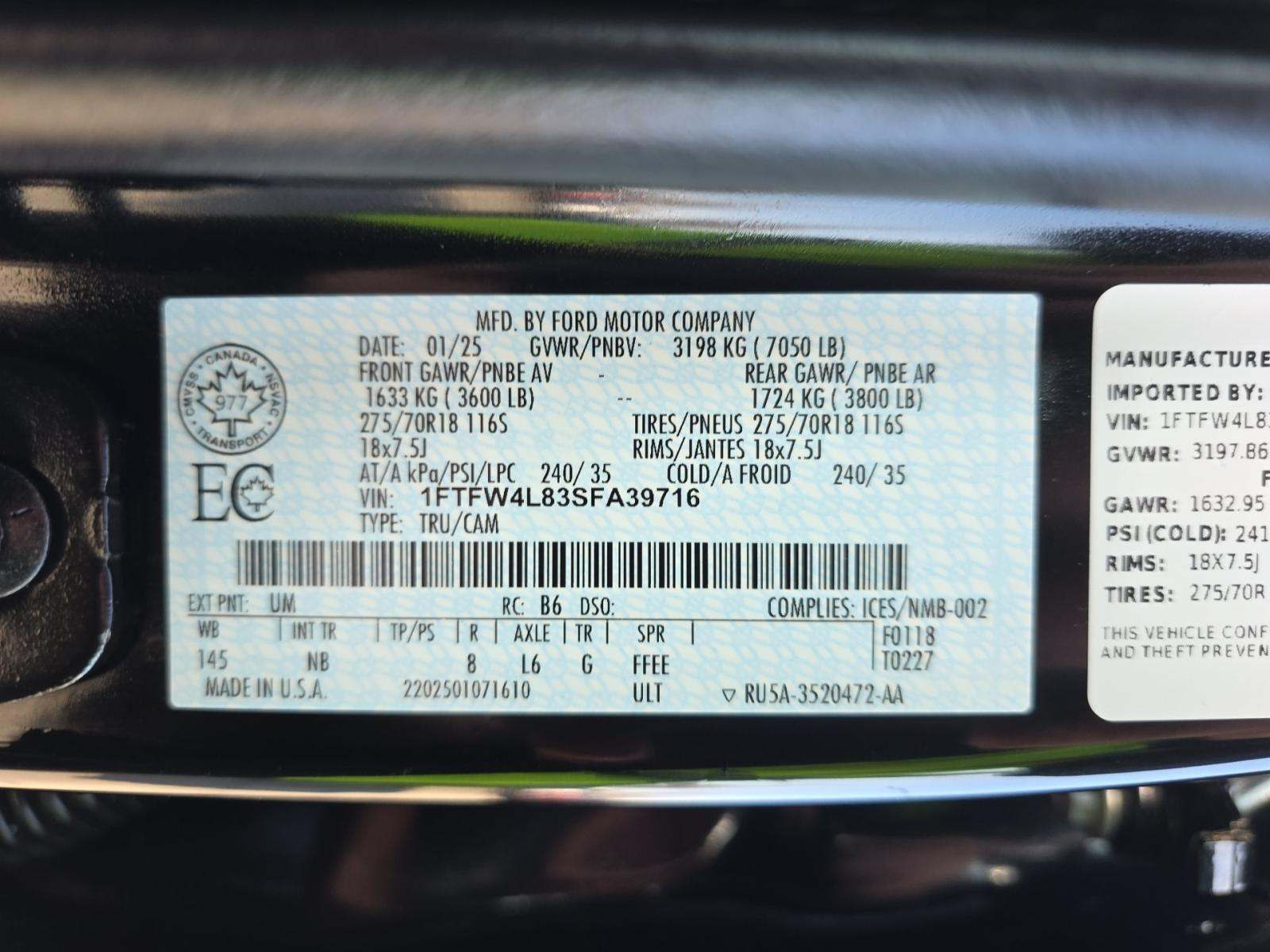 2025 Ford F-150 Tremor AWD