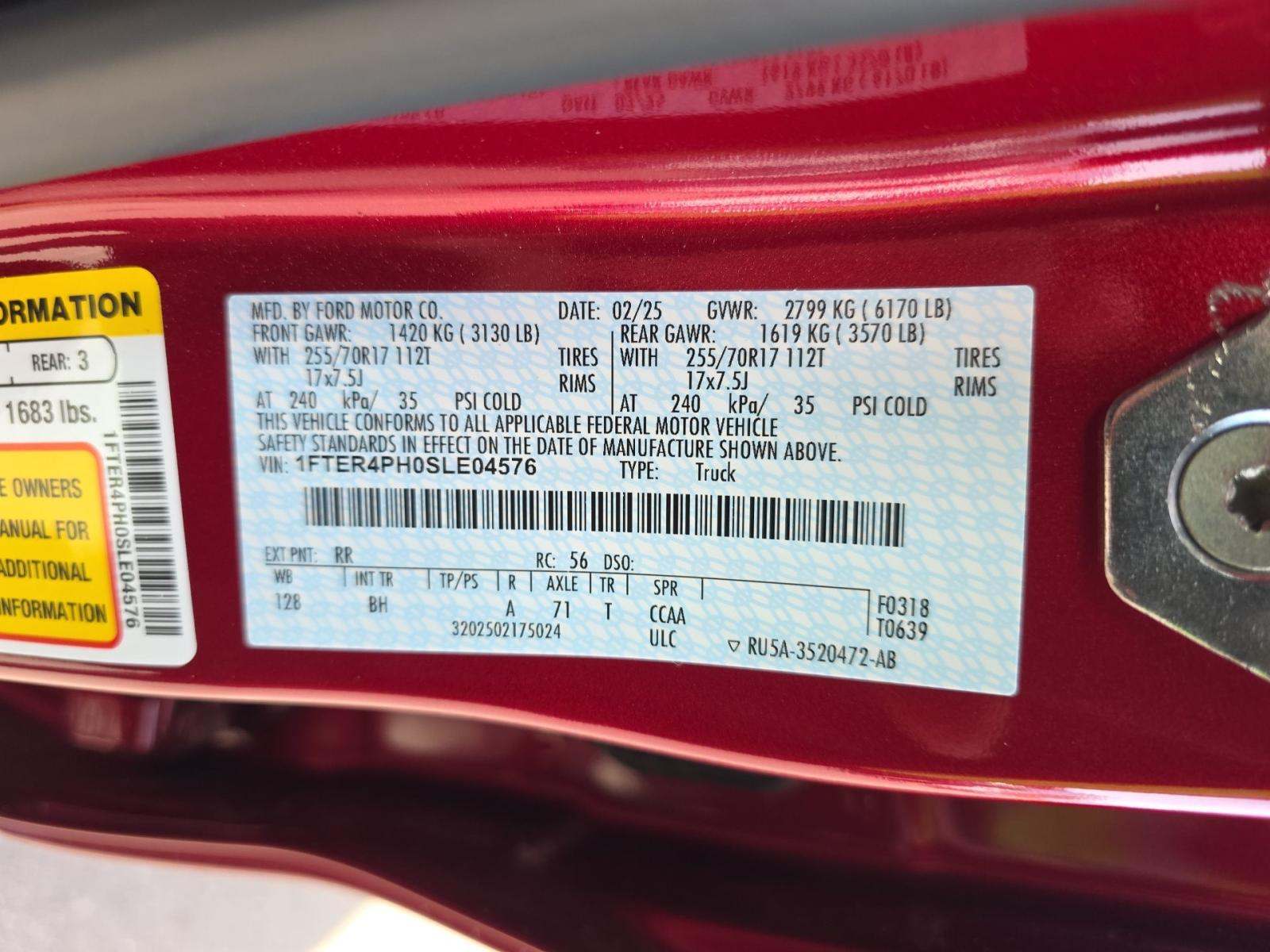 2025 Ford Ranger XL AWD