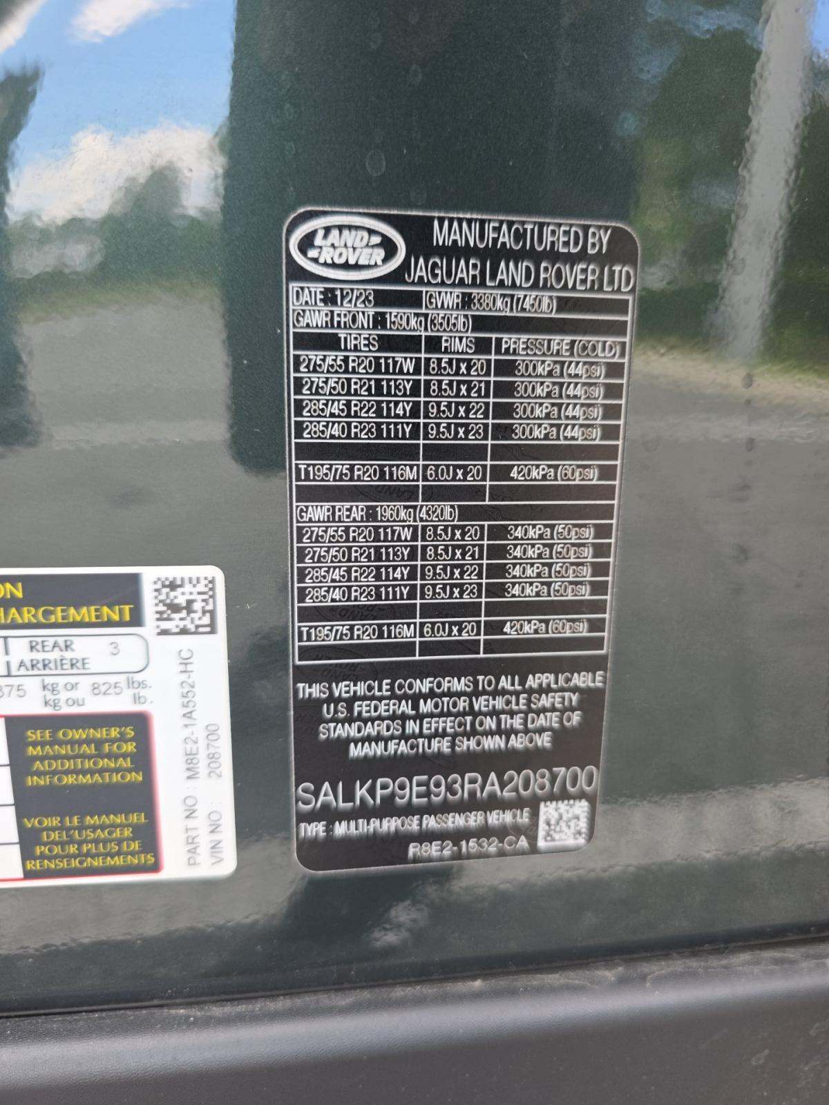 2024 Land Rover Range Rover SE AWD