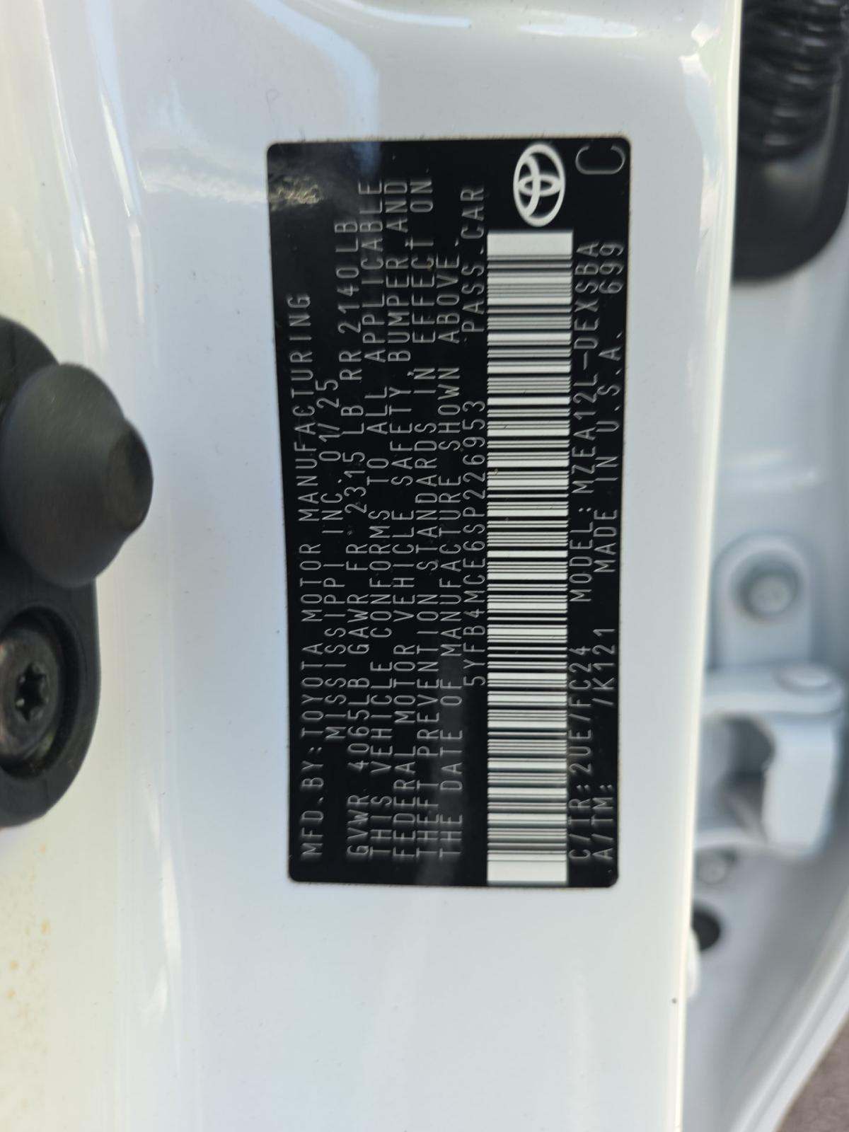 2025 Toyota Corolla FX FWD