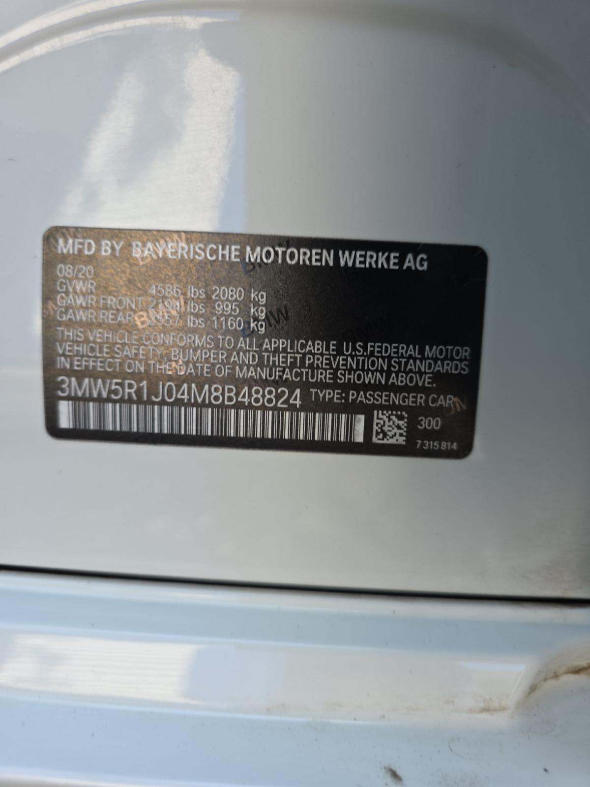 2021 BMW 3 Series 330i RWD